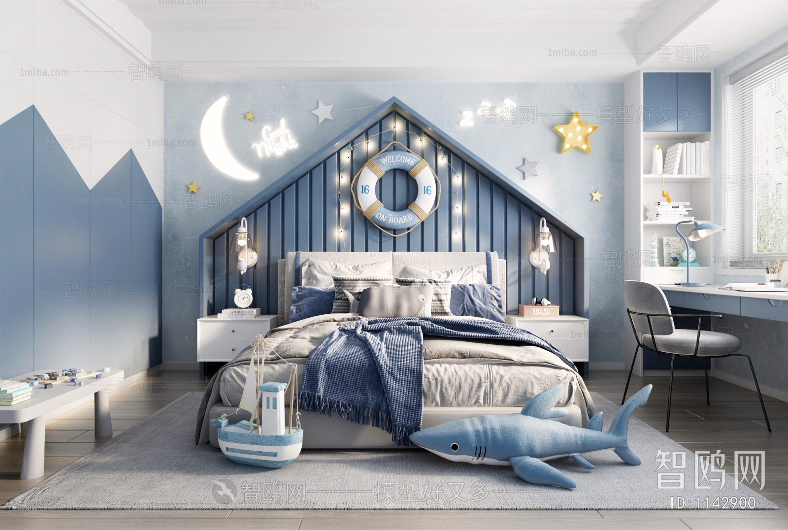 Modern Boy's Room And Son's Room