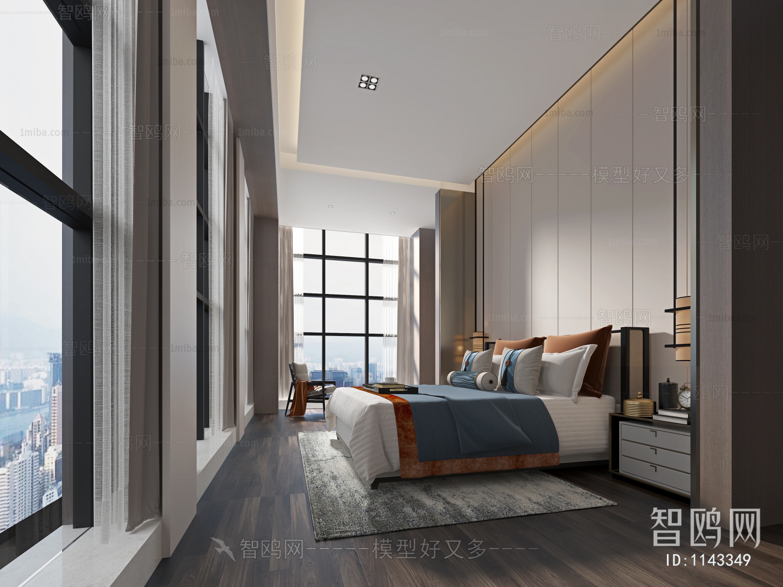 New Chinese Style Bedroom