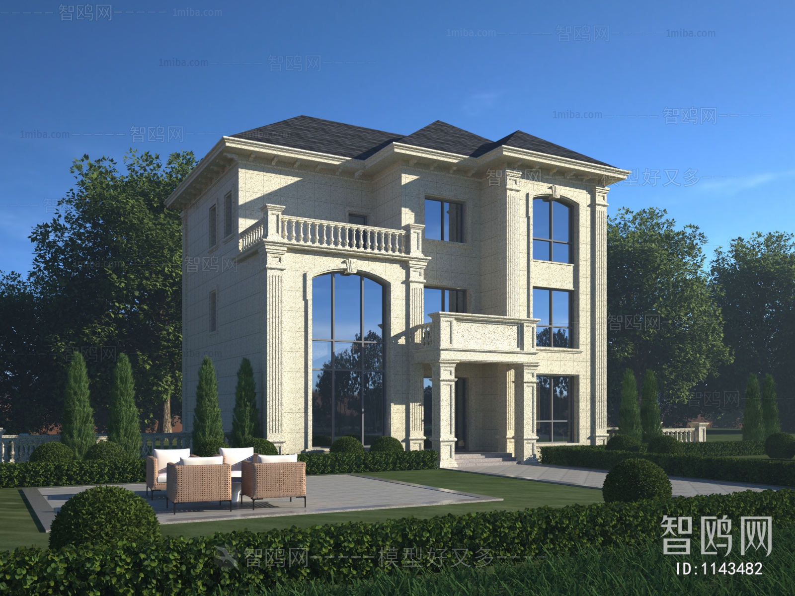 European Style Villa Appearance