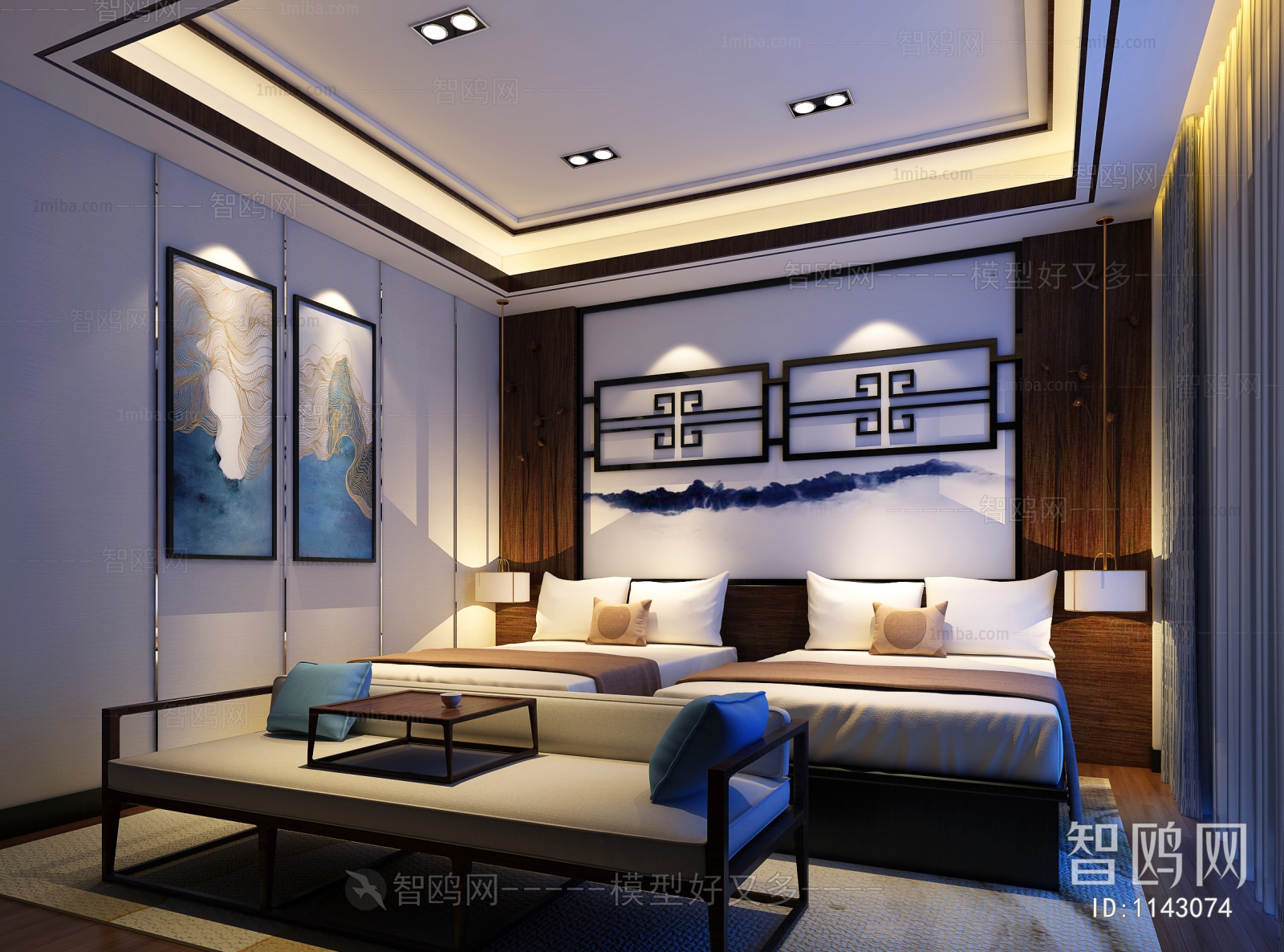 New Chinese Style Guest Room