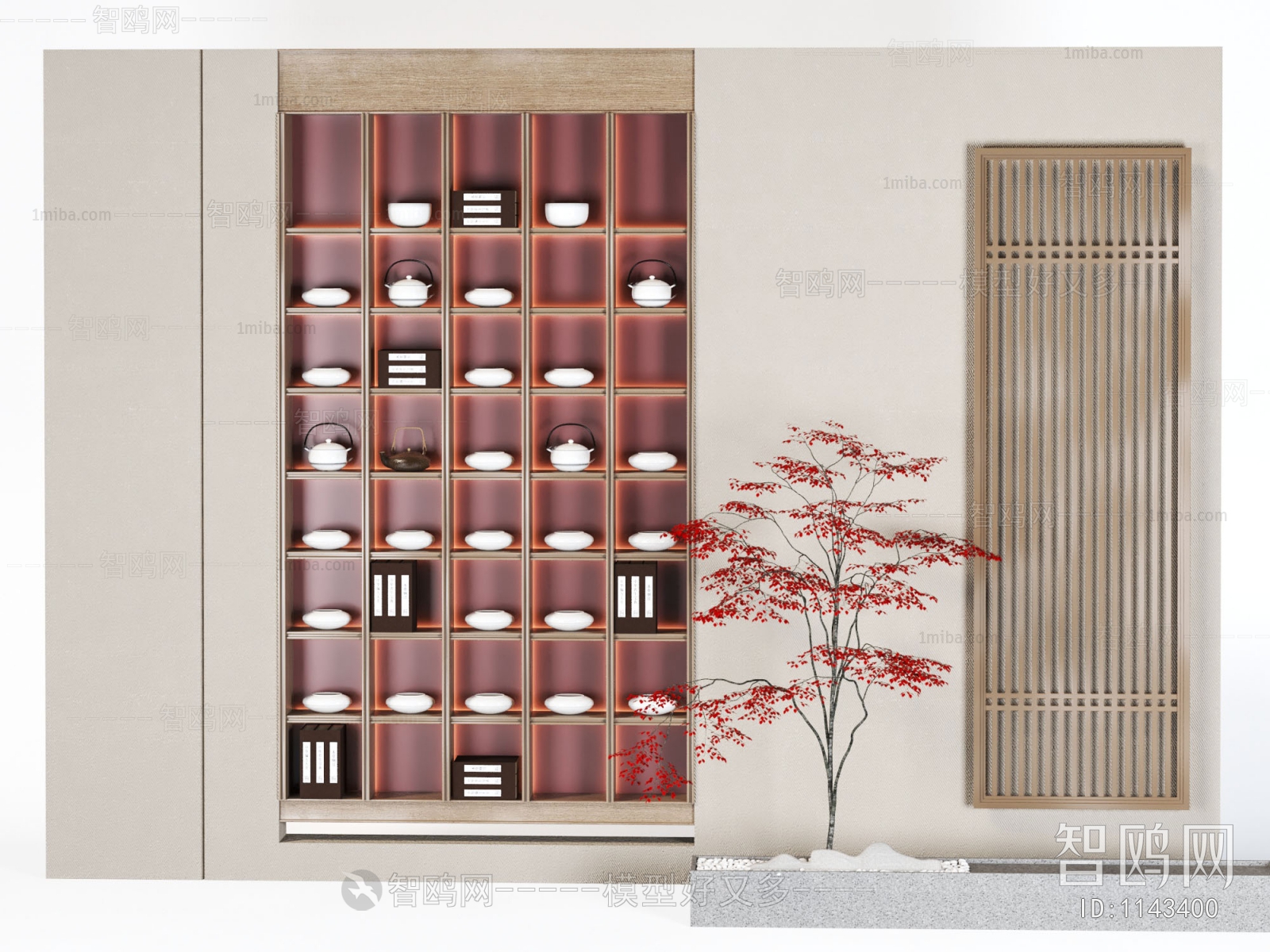 New Chinese Style Decorative Cabinet