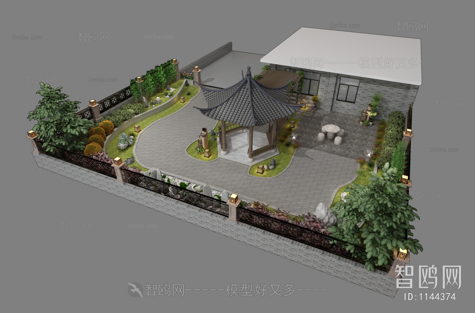 New Chinese Style Courtyard/landscape