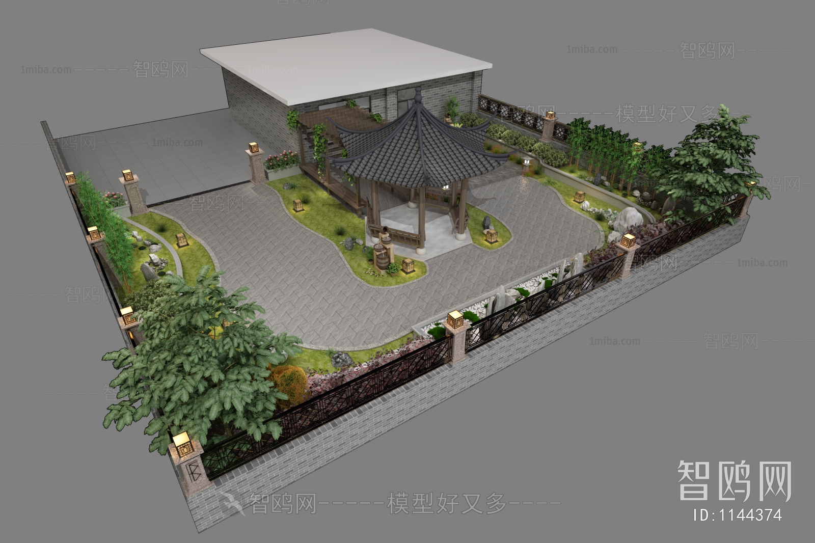 New Chinese Style Courtyard/landscape