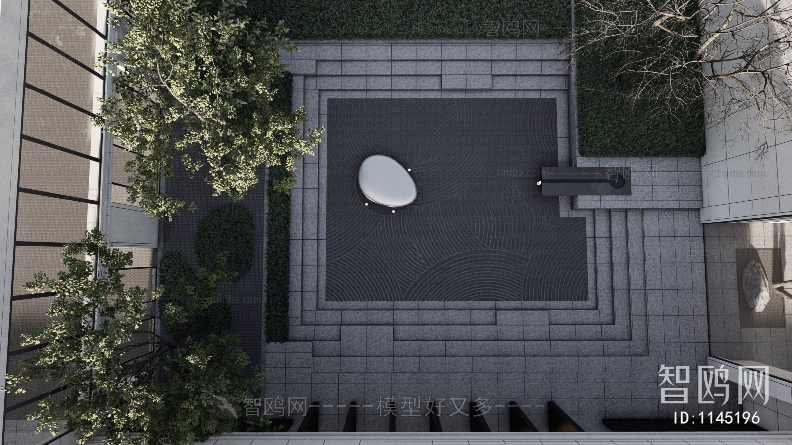 New Chinese Style Courtyard/landscape