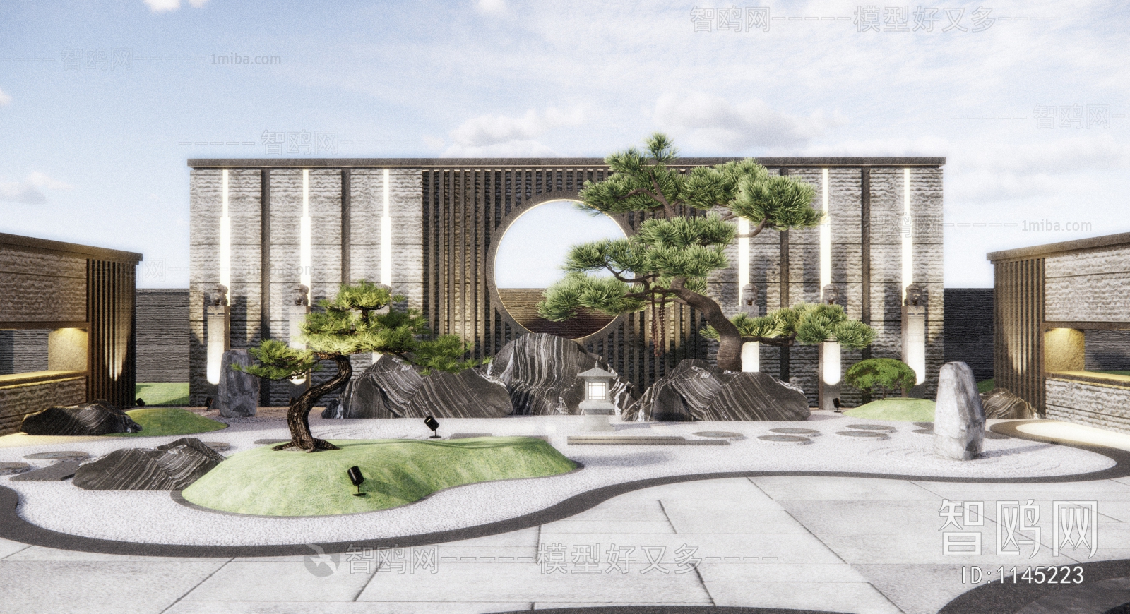 New Chinese Style Courtyard/landscape