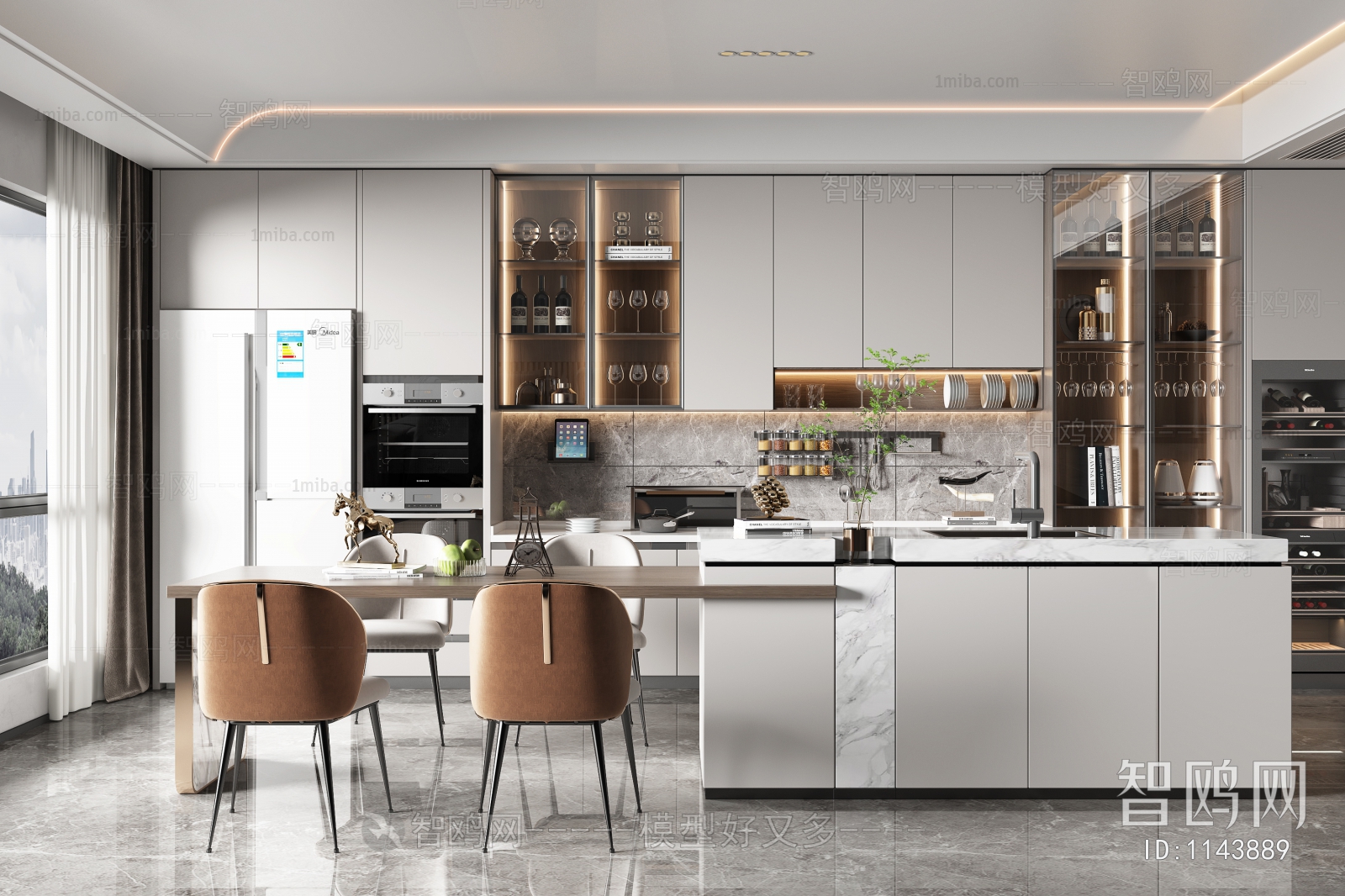 Modern Open Kitchen