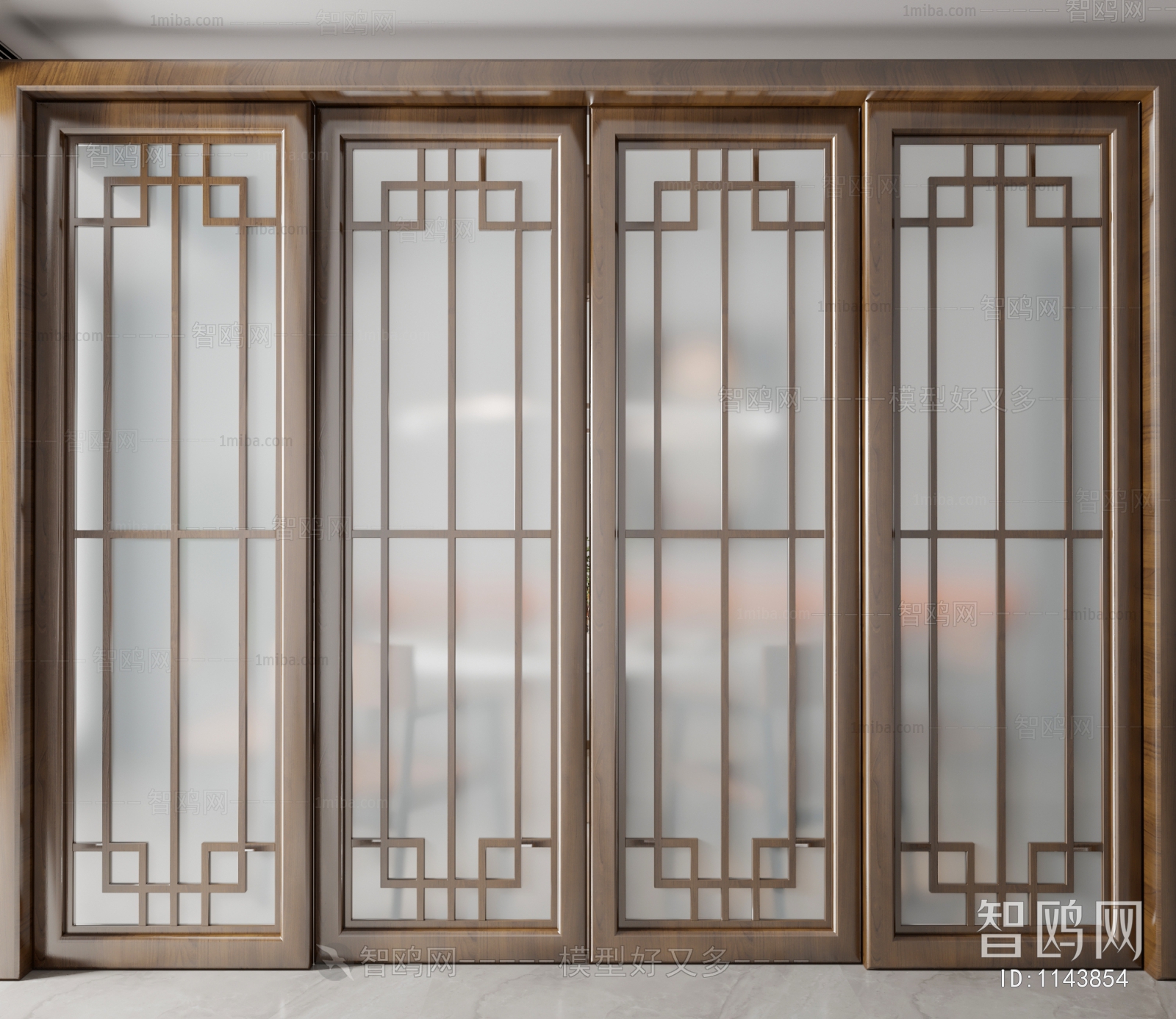 New Chinese Style Sliding Door