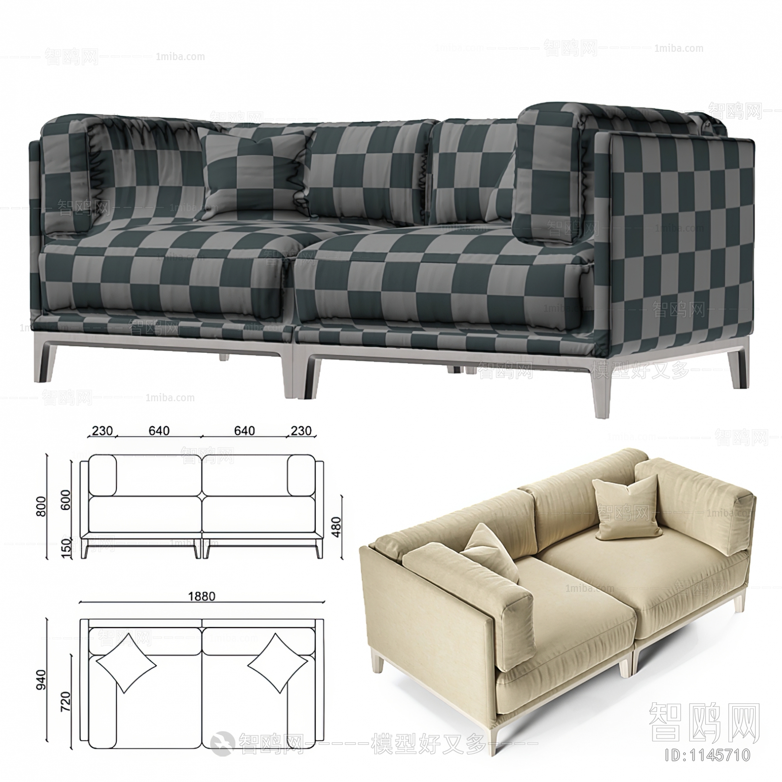 Modern A Sofa For Two