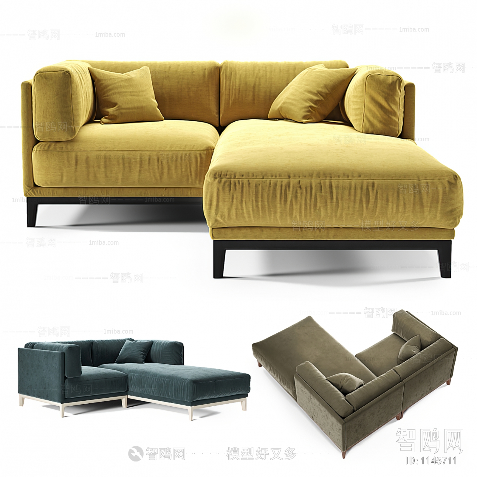 Modern Multi Person Sofa