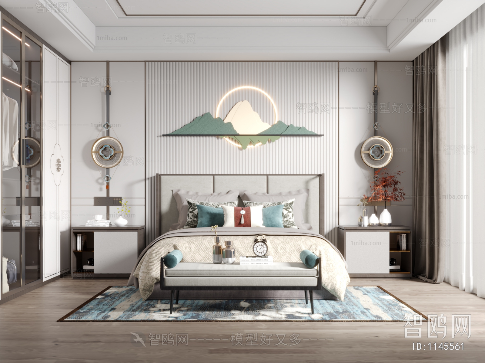 New Chinese Style Bedroom