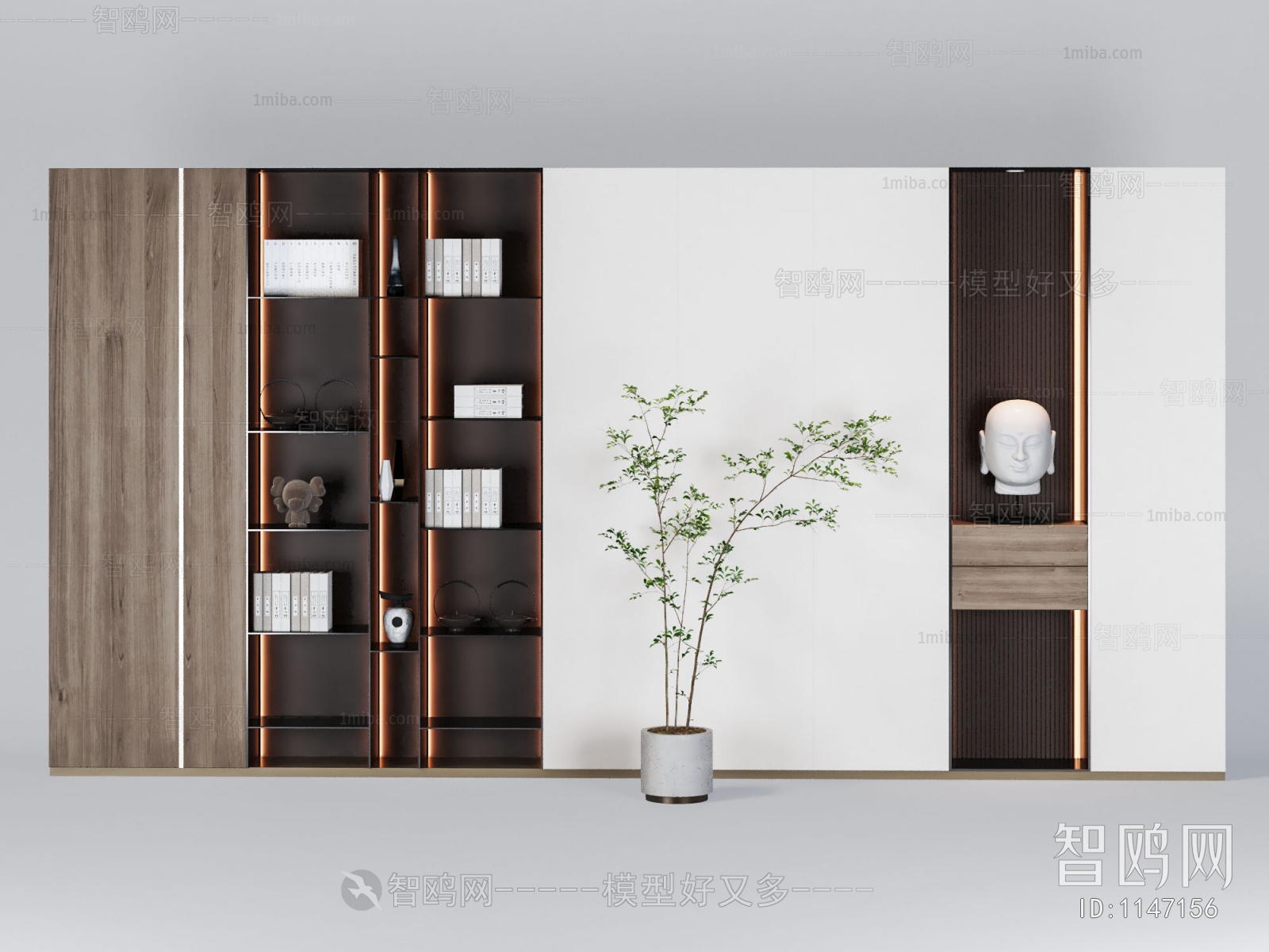 New Chinese Style Bookcase