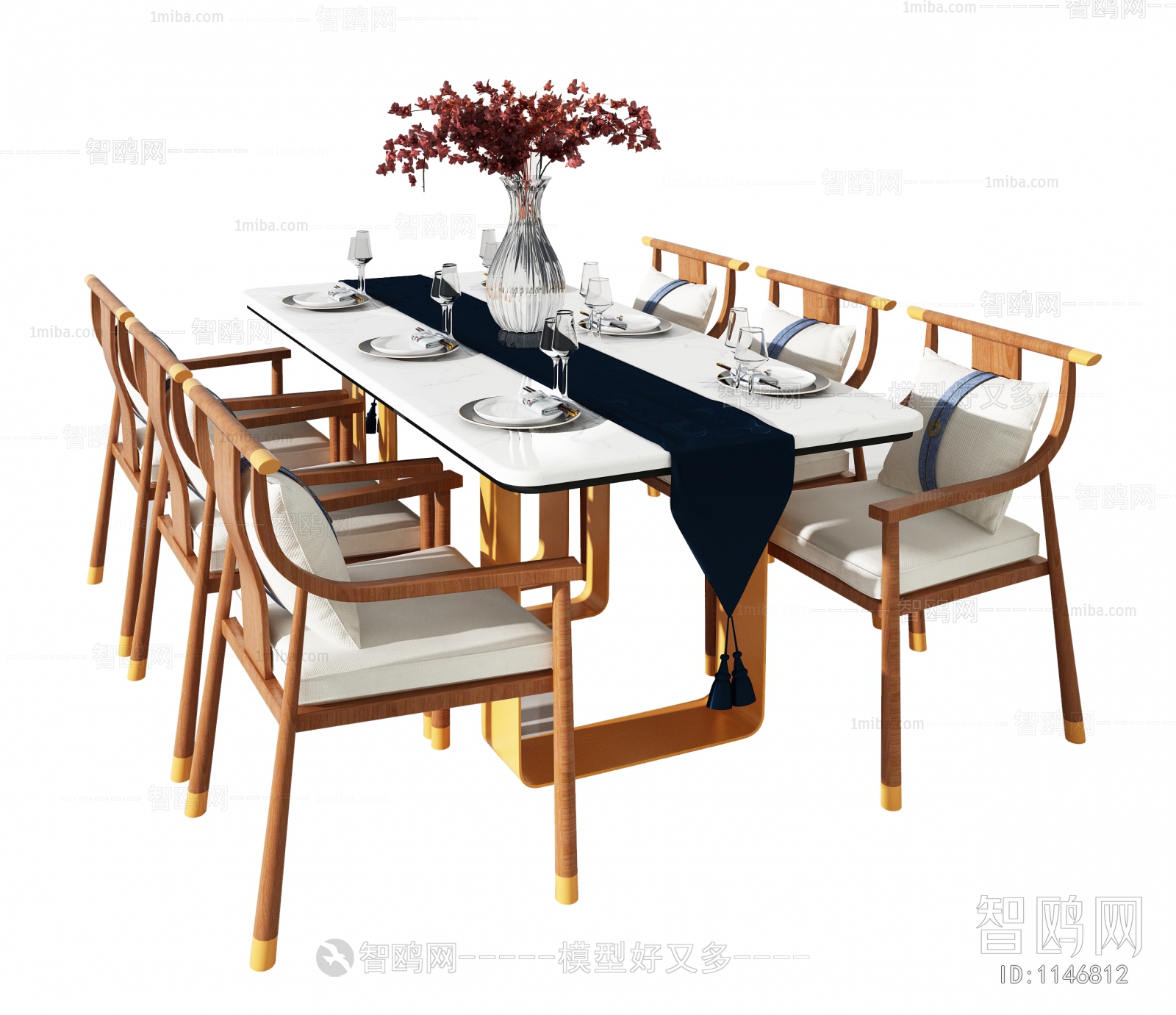 New Chinese Style Dining Table And Chairs