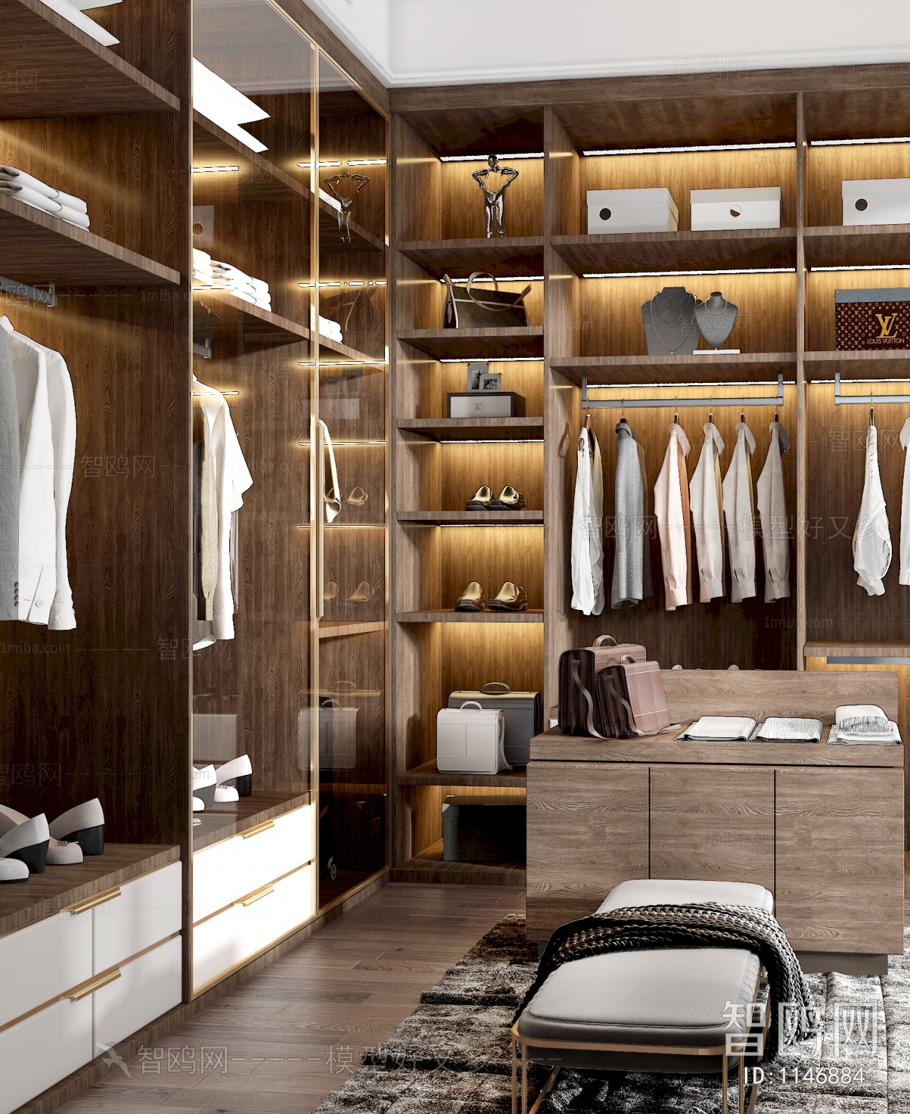 Modern Clothes Storage Area