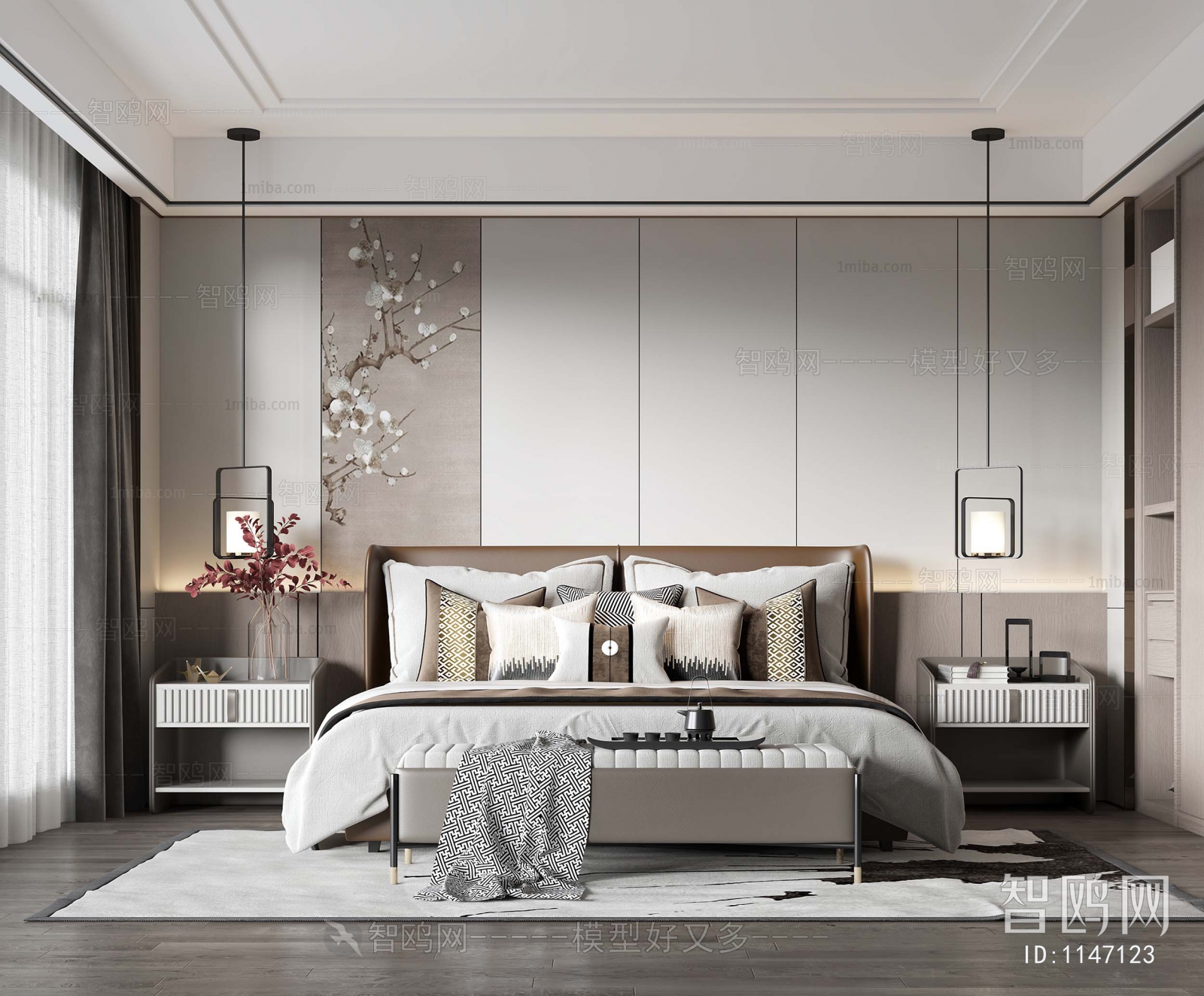 New Chinese Style Bedroom