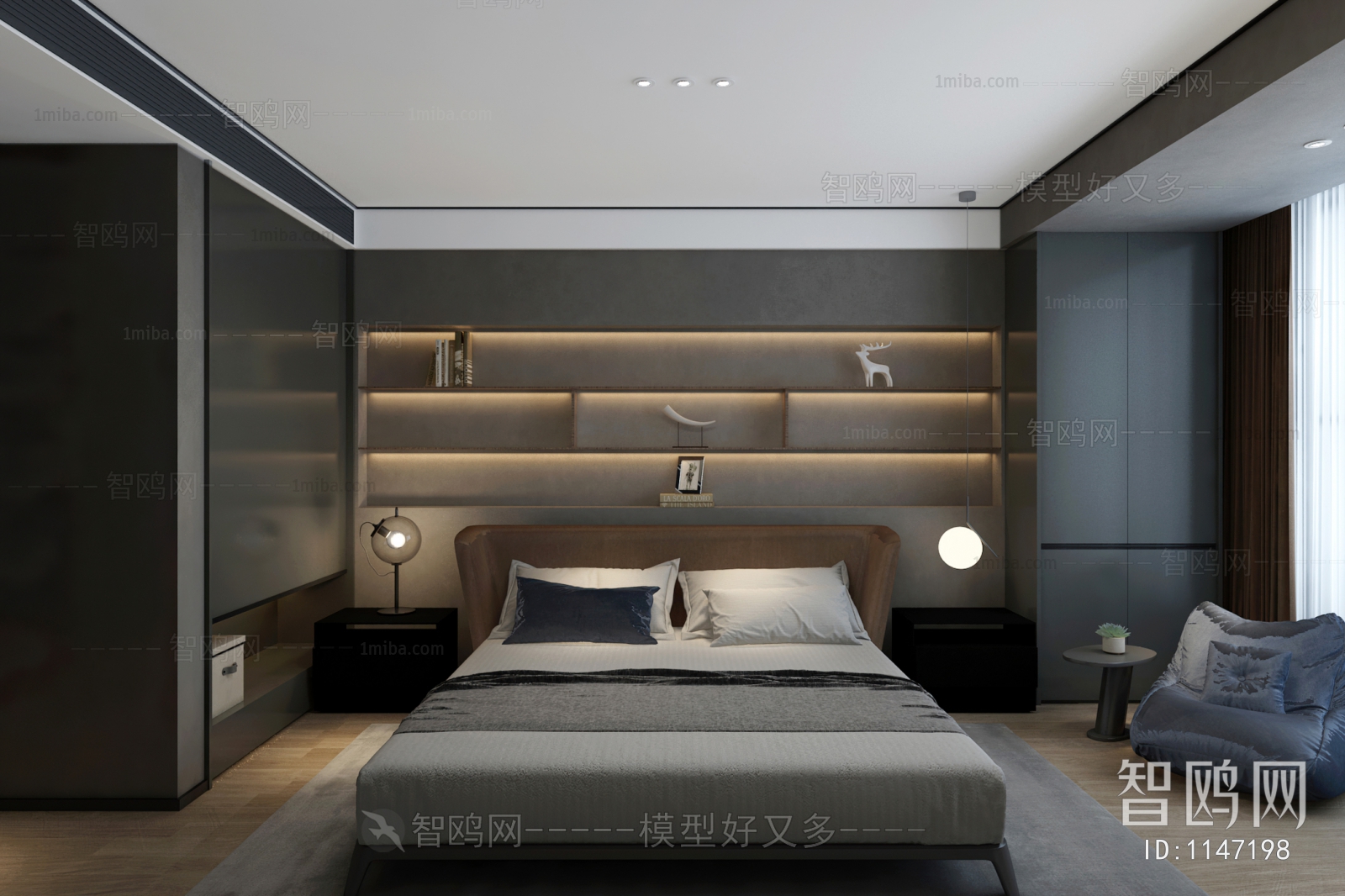 Industrial Style Bedroom