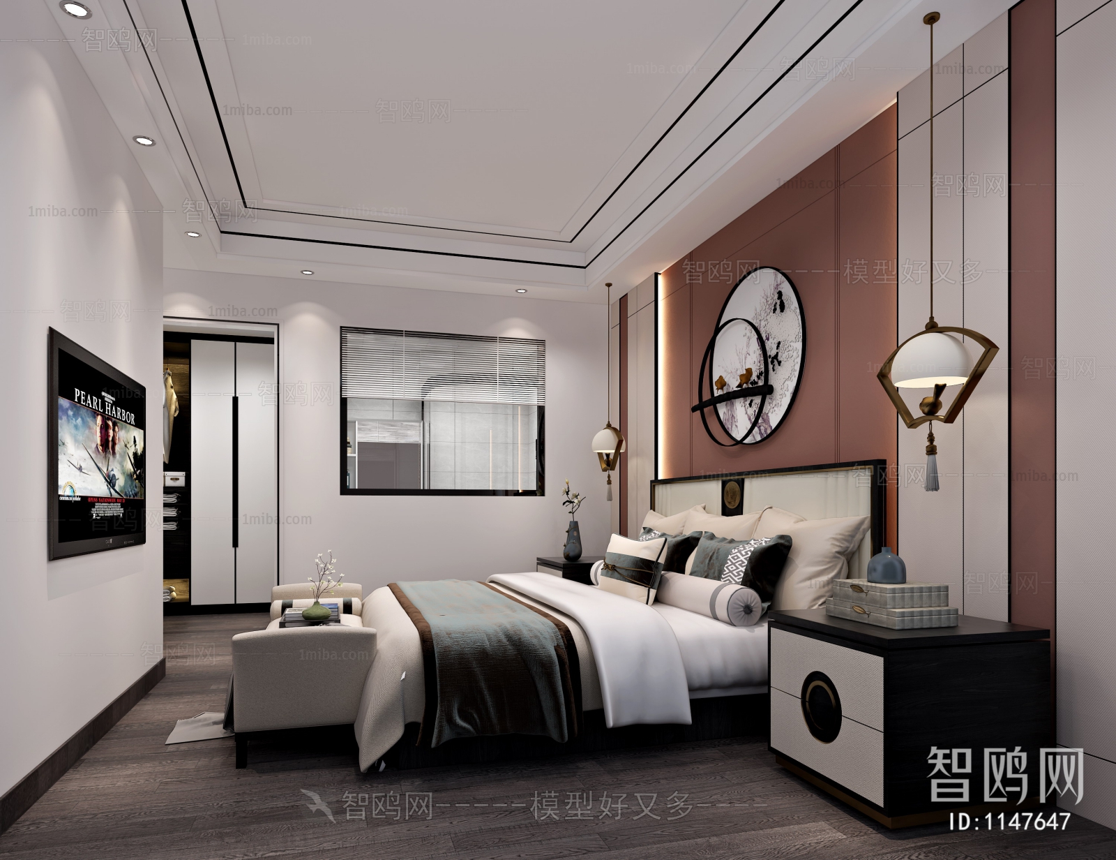 New Chinese Style Bedroom