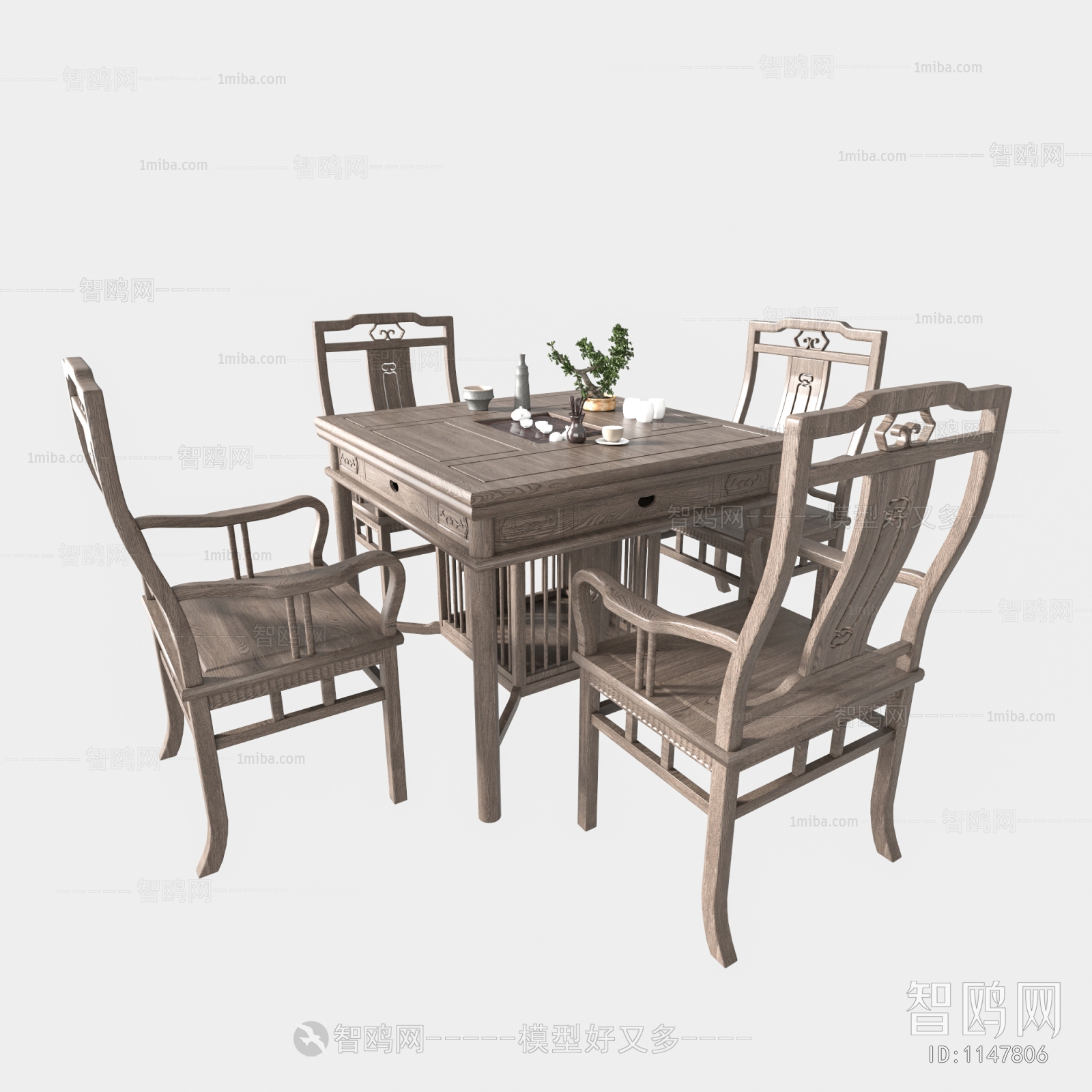 Chinese Style Tea Tables And Chairs