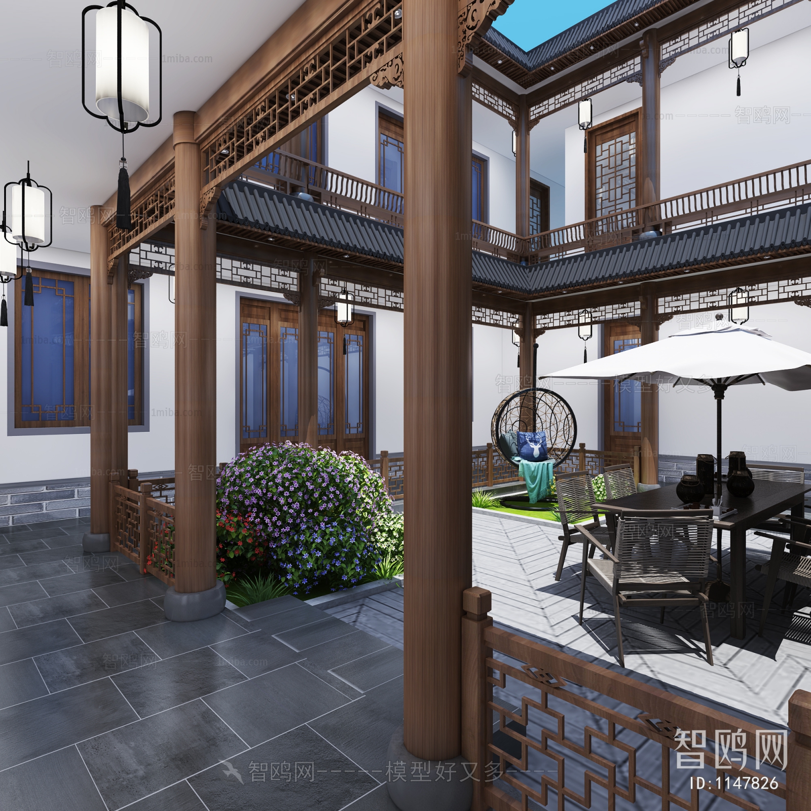 Chinese Style Courtyard/landscape