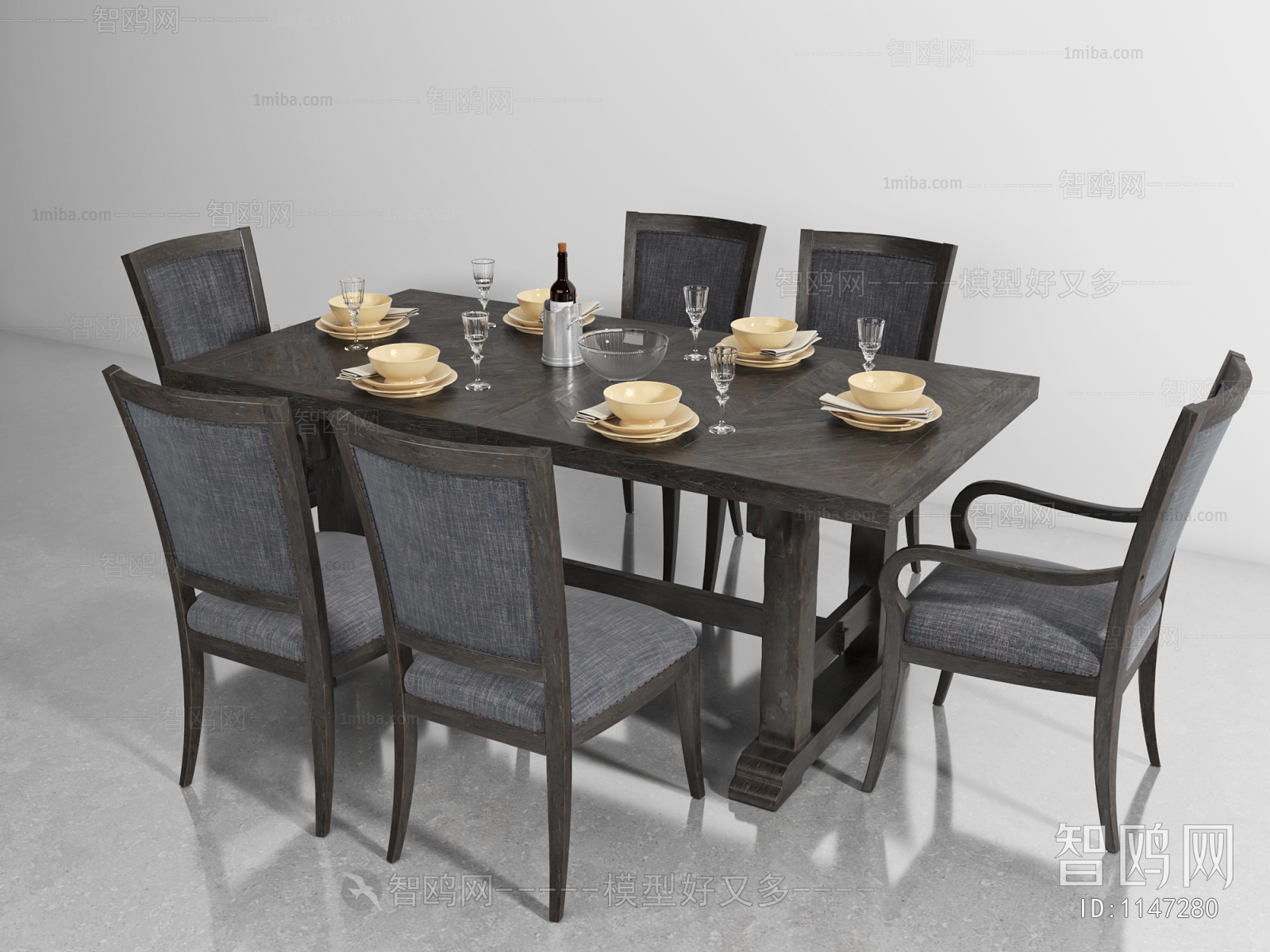 Retro Style Dining Table And Chairs