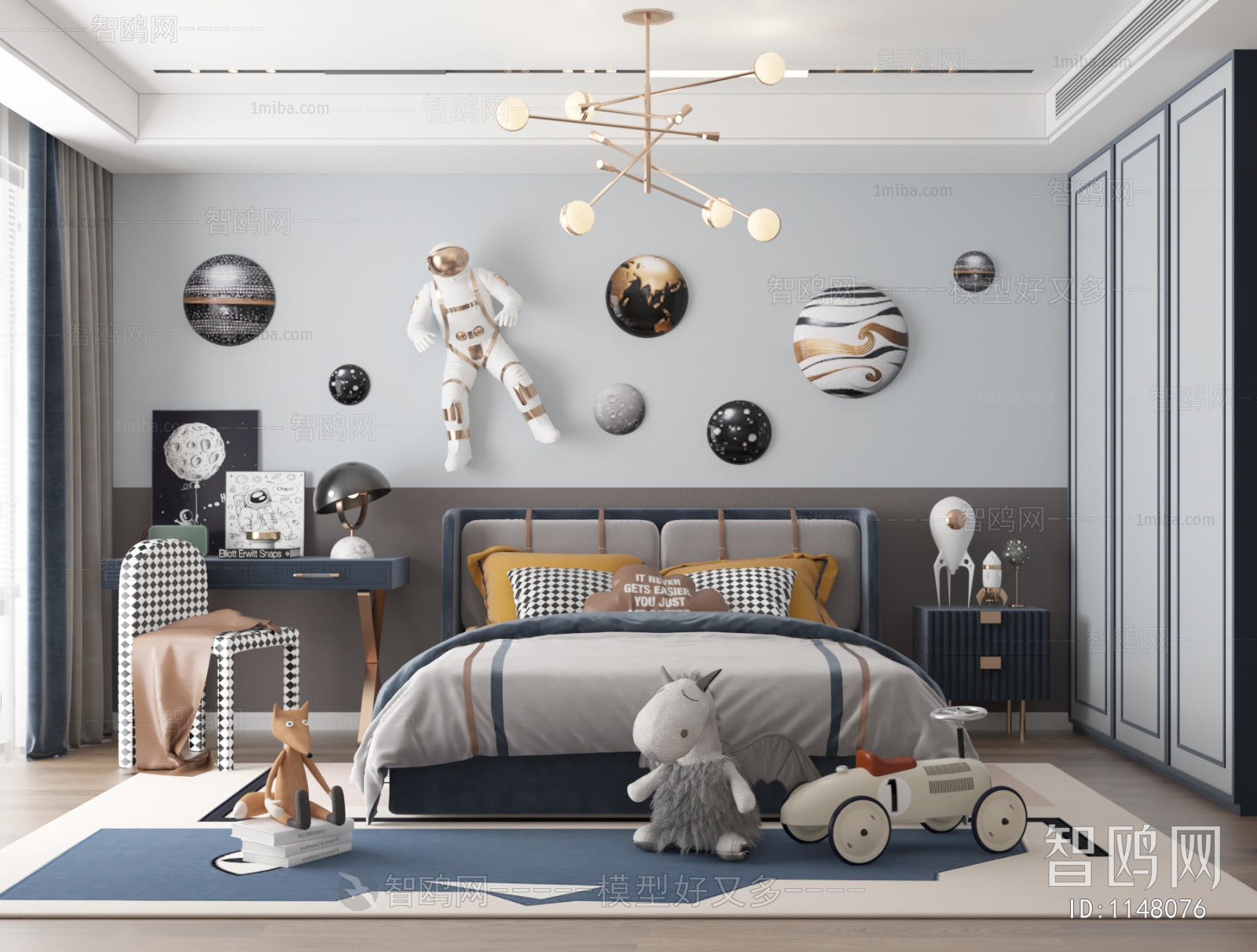 Modern Boy's Room And Son's Room