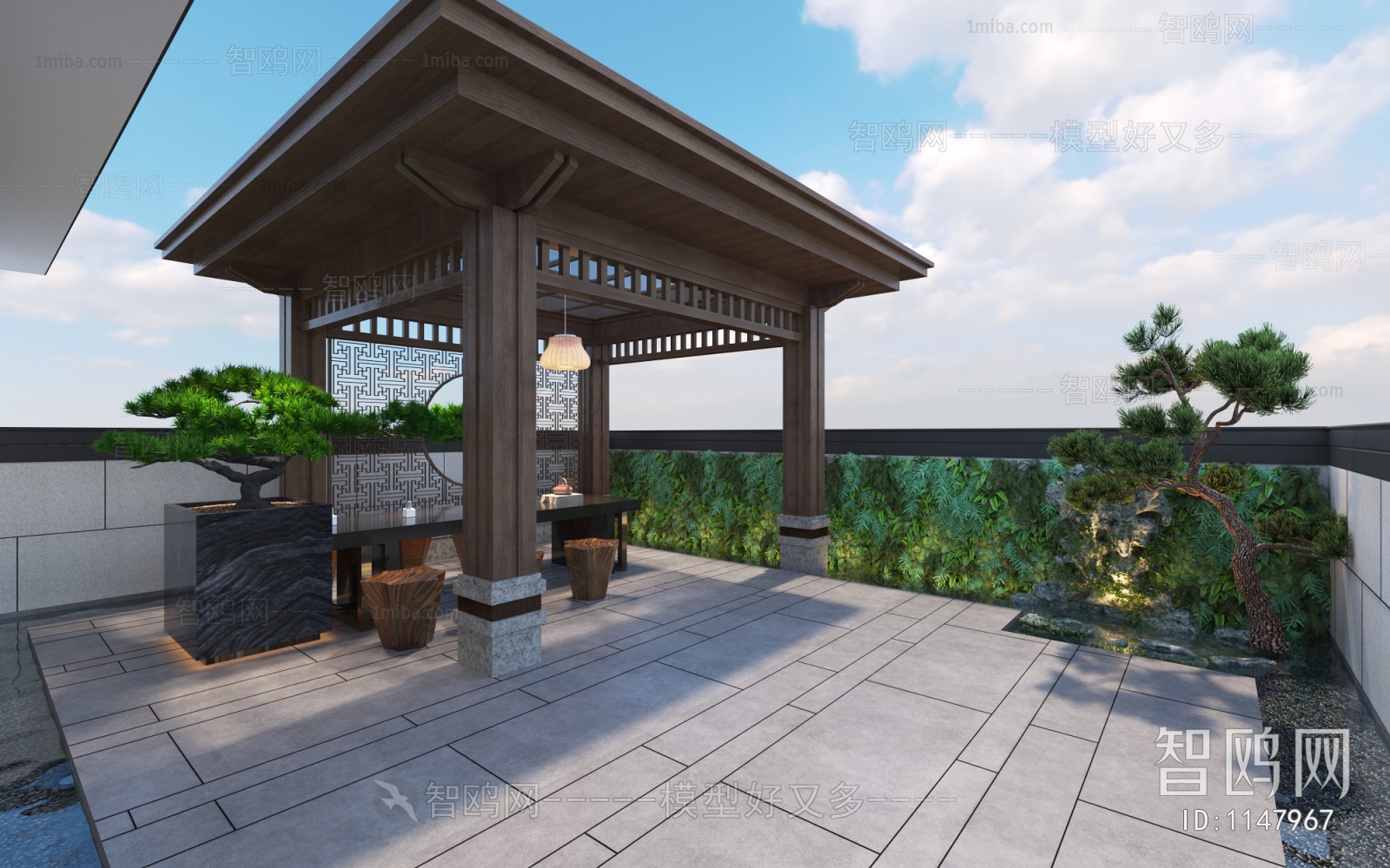 New Chinese Style Courtyard/landscape