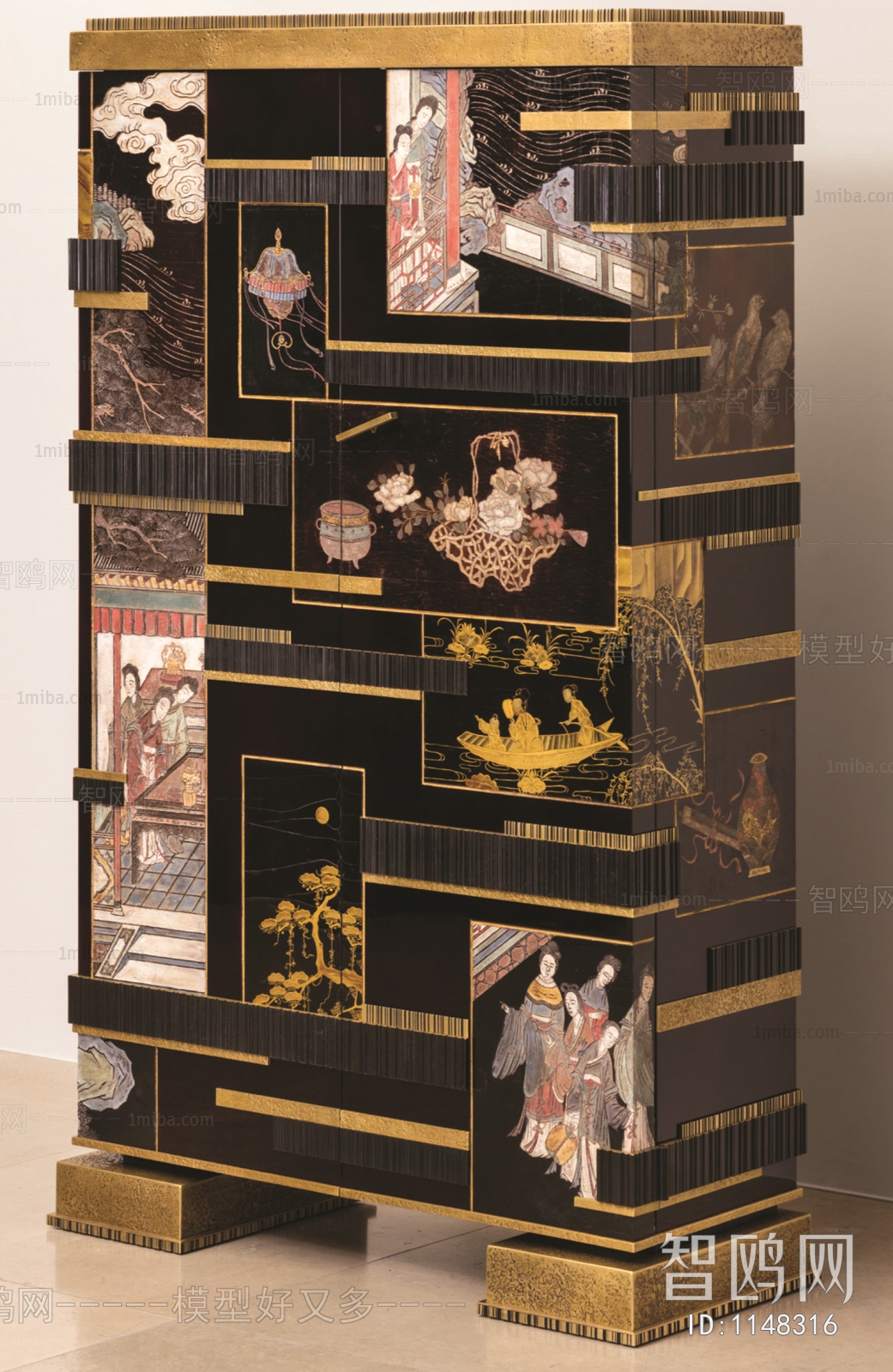 New Chinese Style Decorative Cabinet