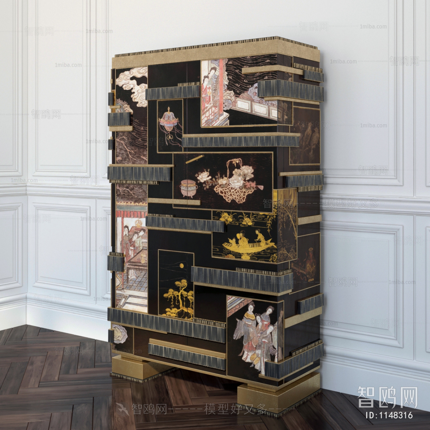 New Chinese Style Decorative Cabinet