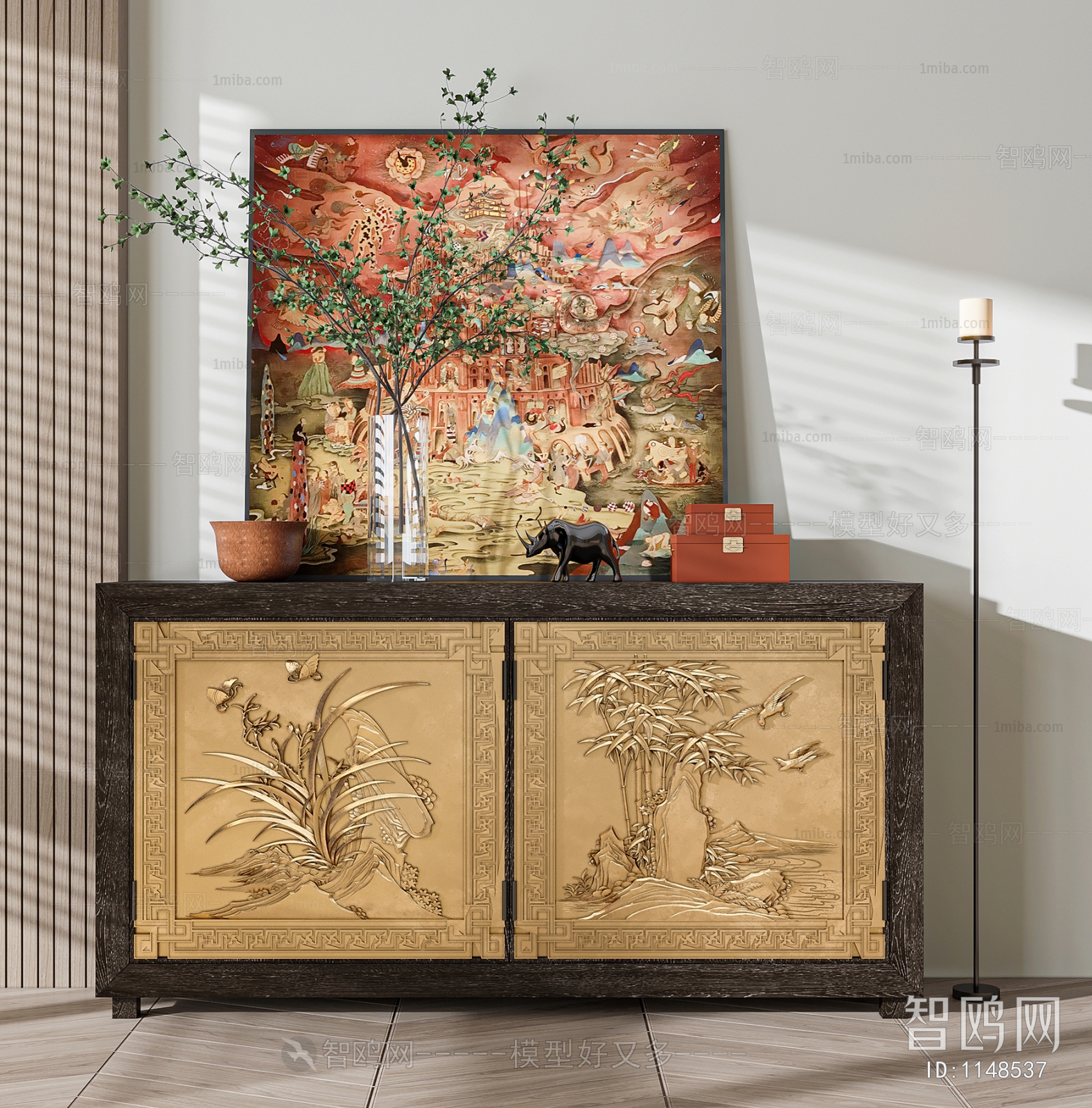 New Chinese Style Side Cabinet/Entrance Cabinet