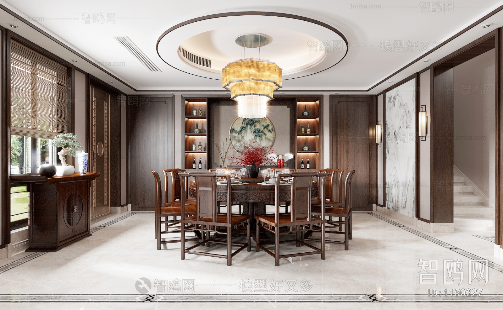 New Chinese Style Dining Room