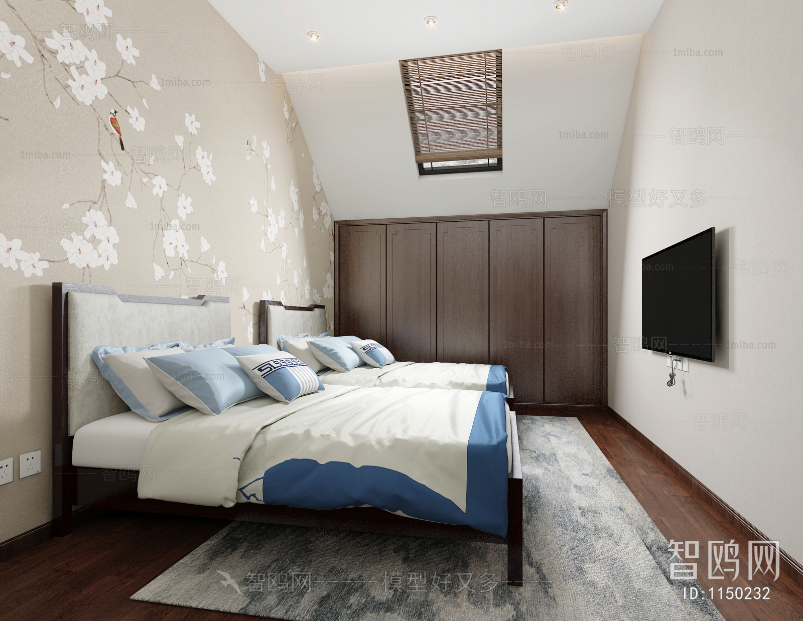 New Chinese Style Bedroom