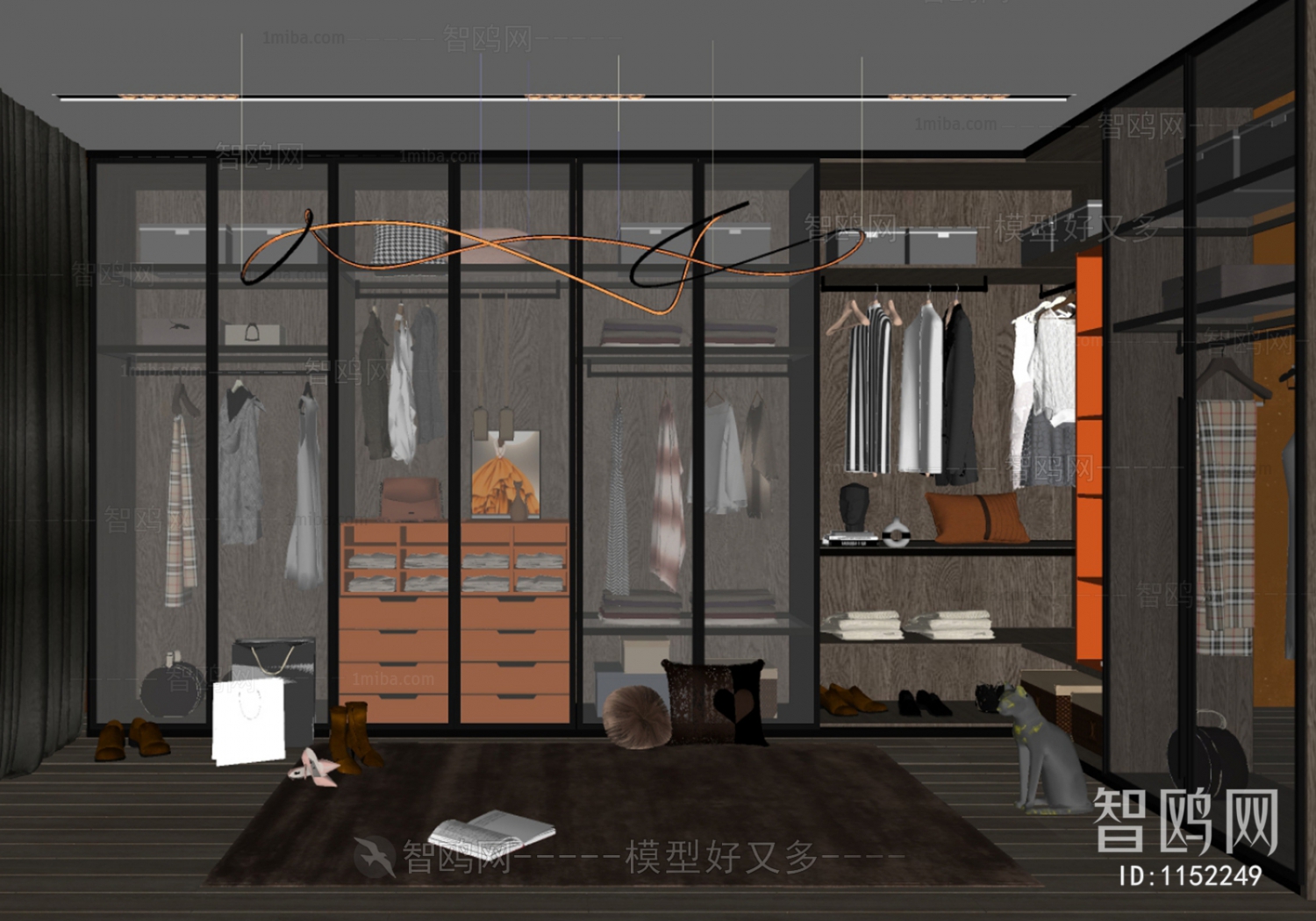 Modern Clothes Storage Area