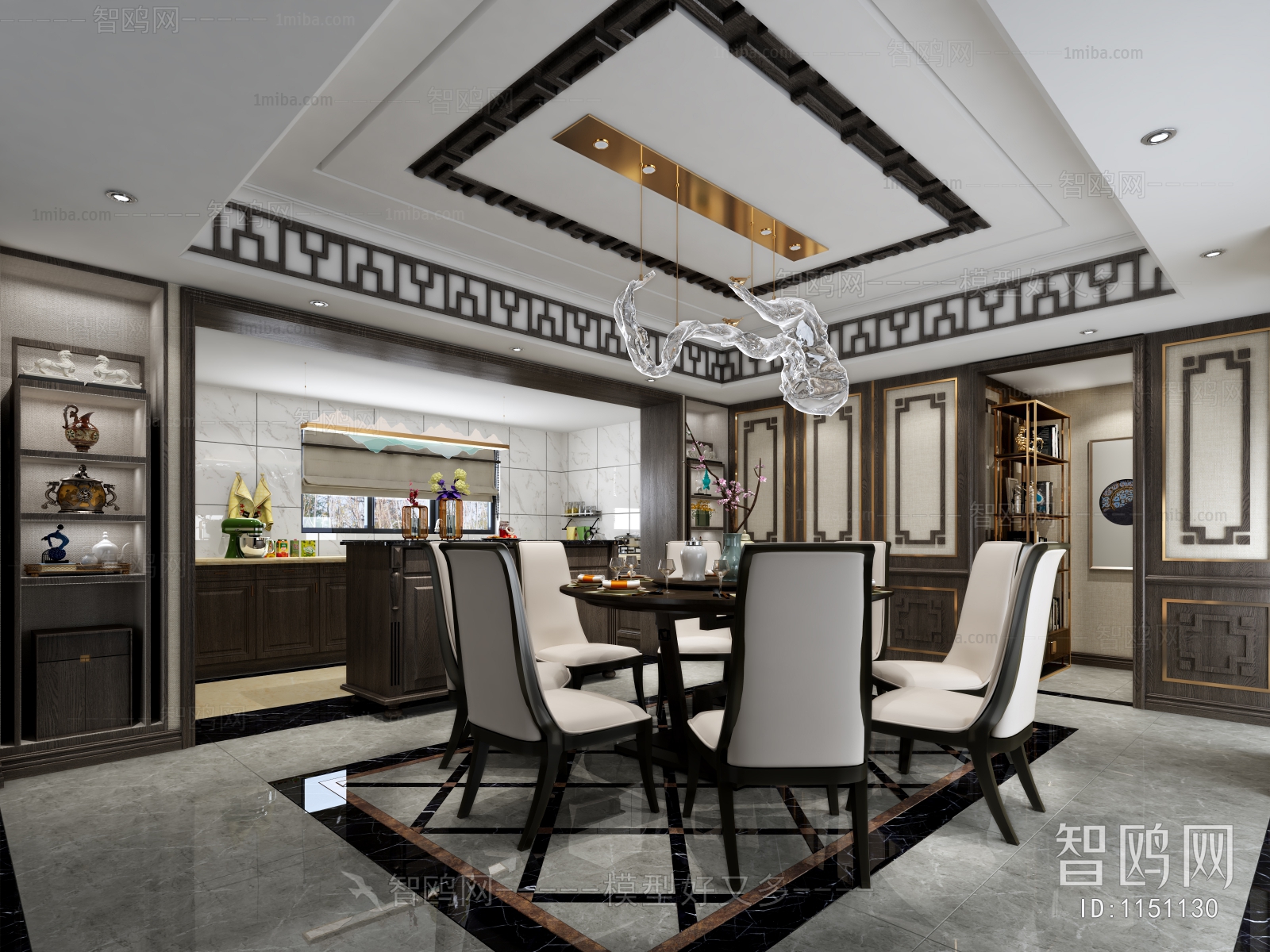 New Chinese Style Dining Room