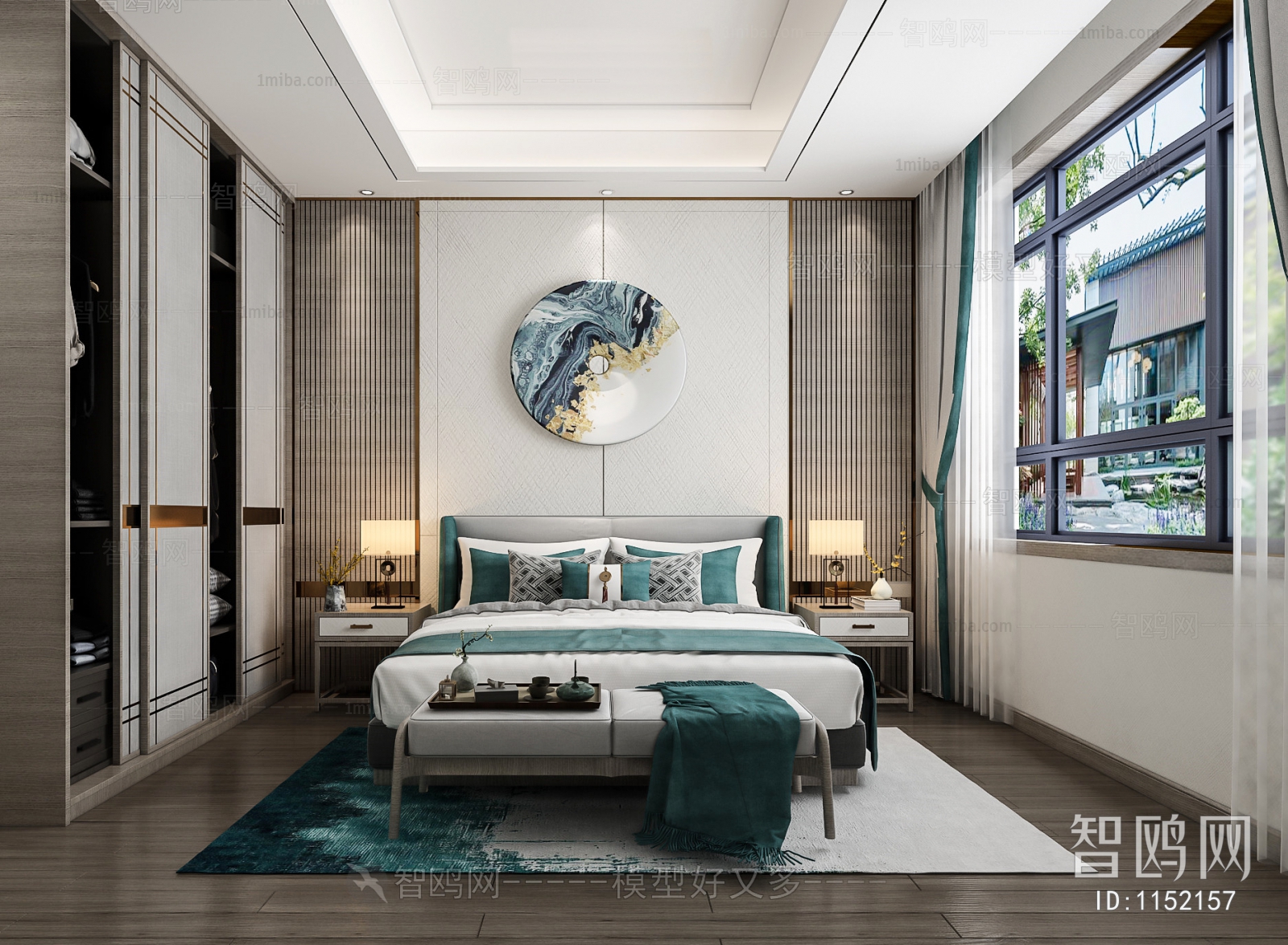 New Chinese Style Bedroom