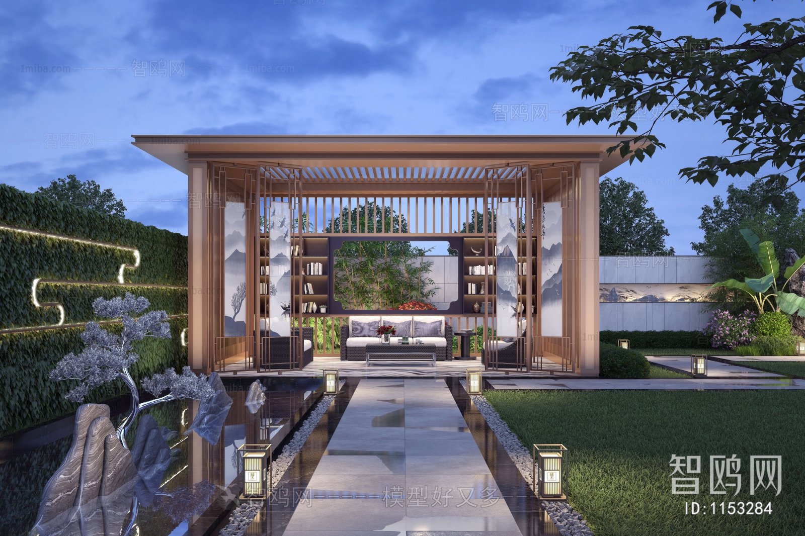 New Chinese Style Courtyard/landscape