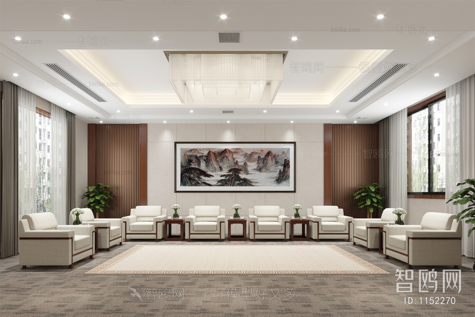 New Chinese Style Reception Room