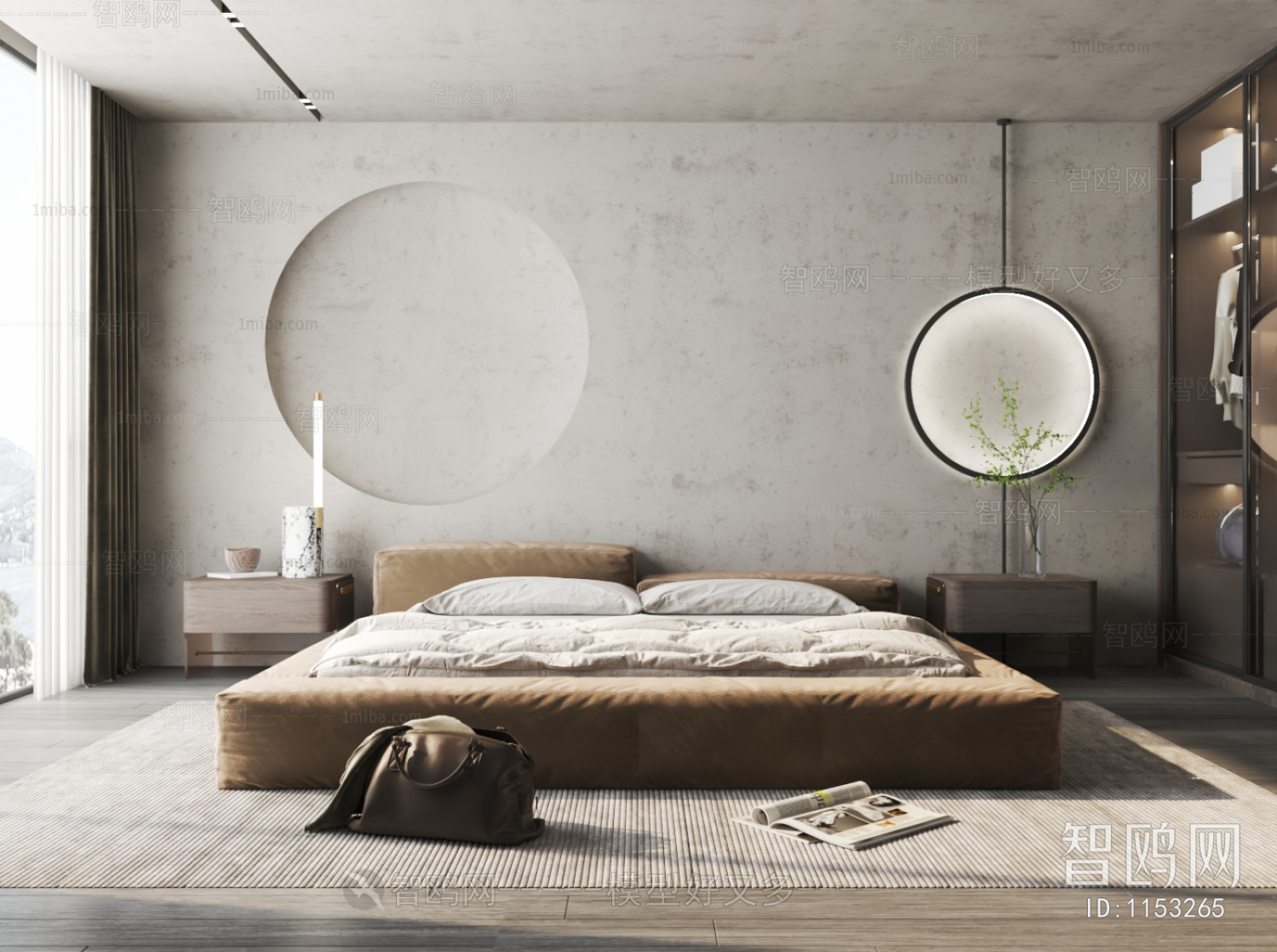 Wabi-sabi Style Bedroom