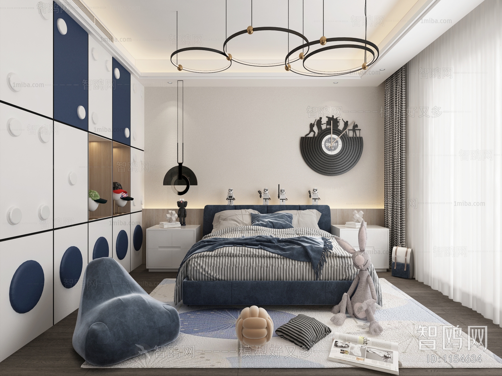 Modern Boy's Room And Son's Room