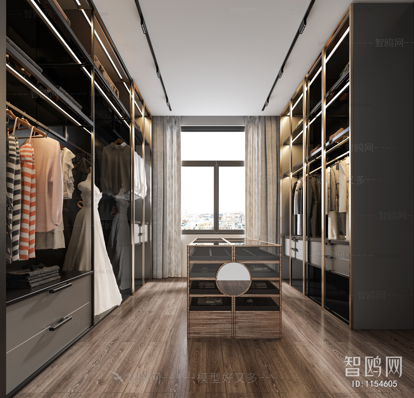 Modern Clothes Storage Area