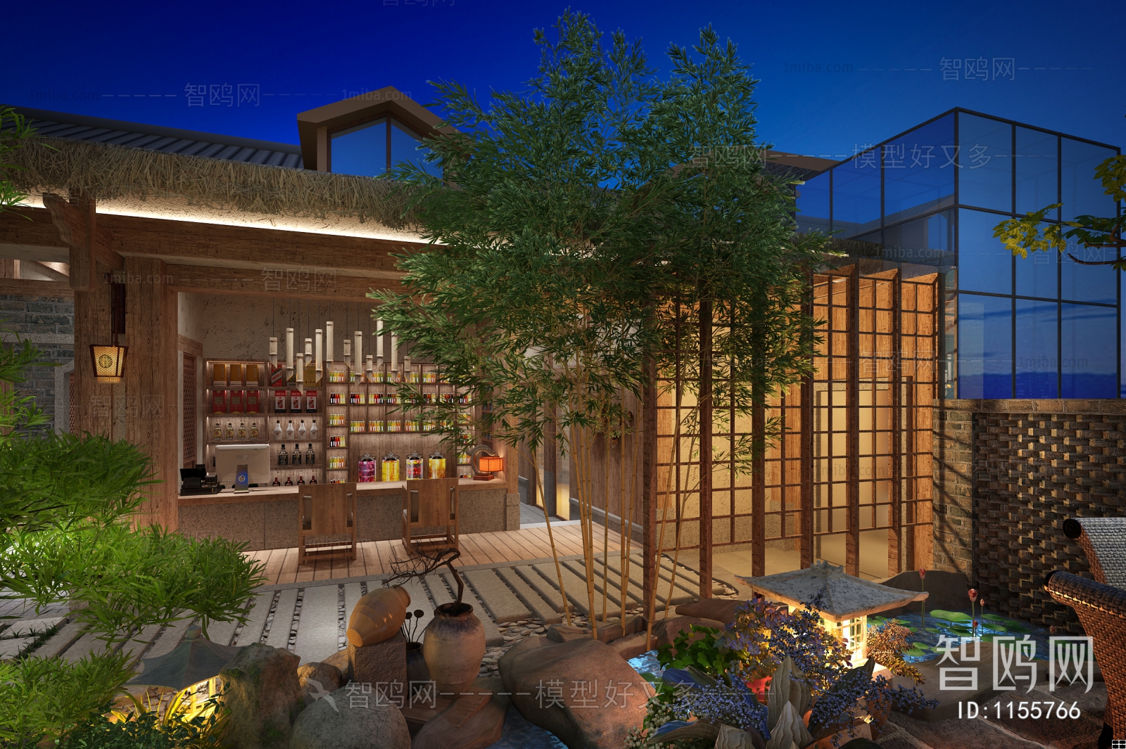 New Chinese Style Courtyard/landscape