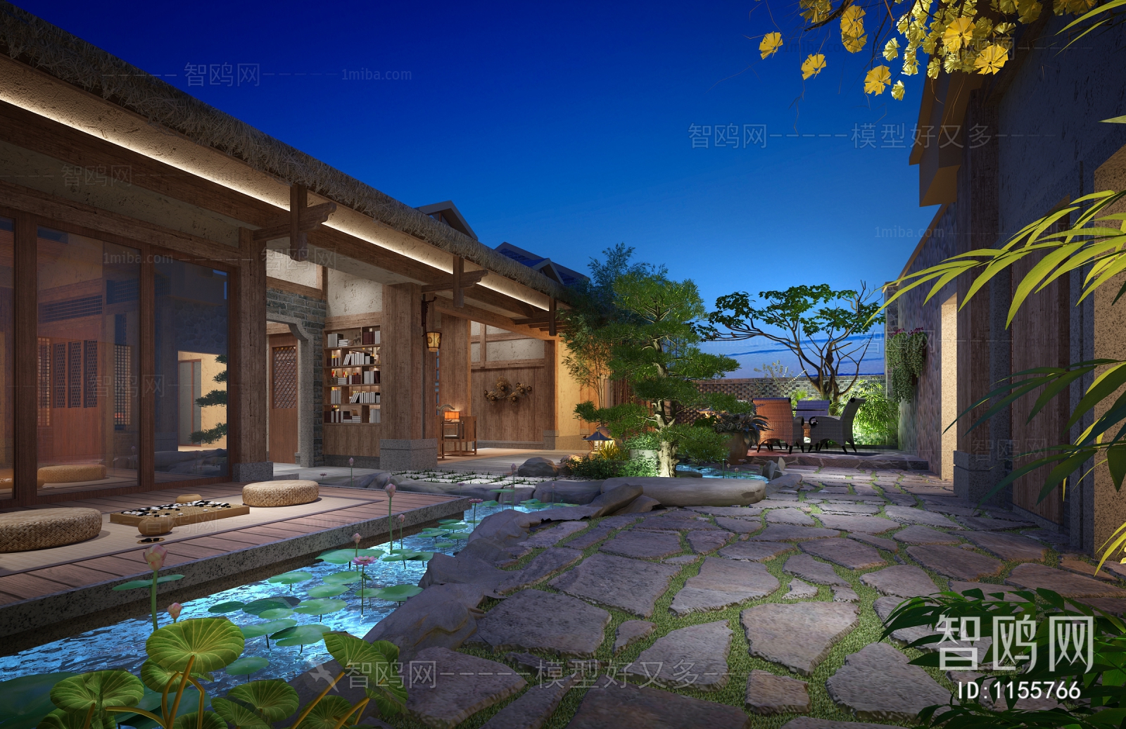 New Chinese Style Courtyard/landscape