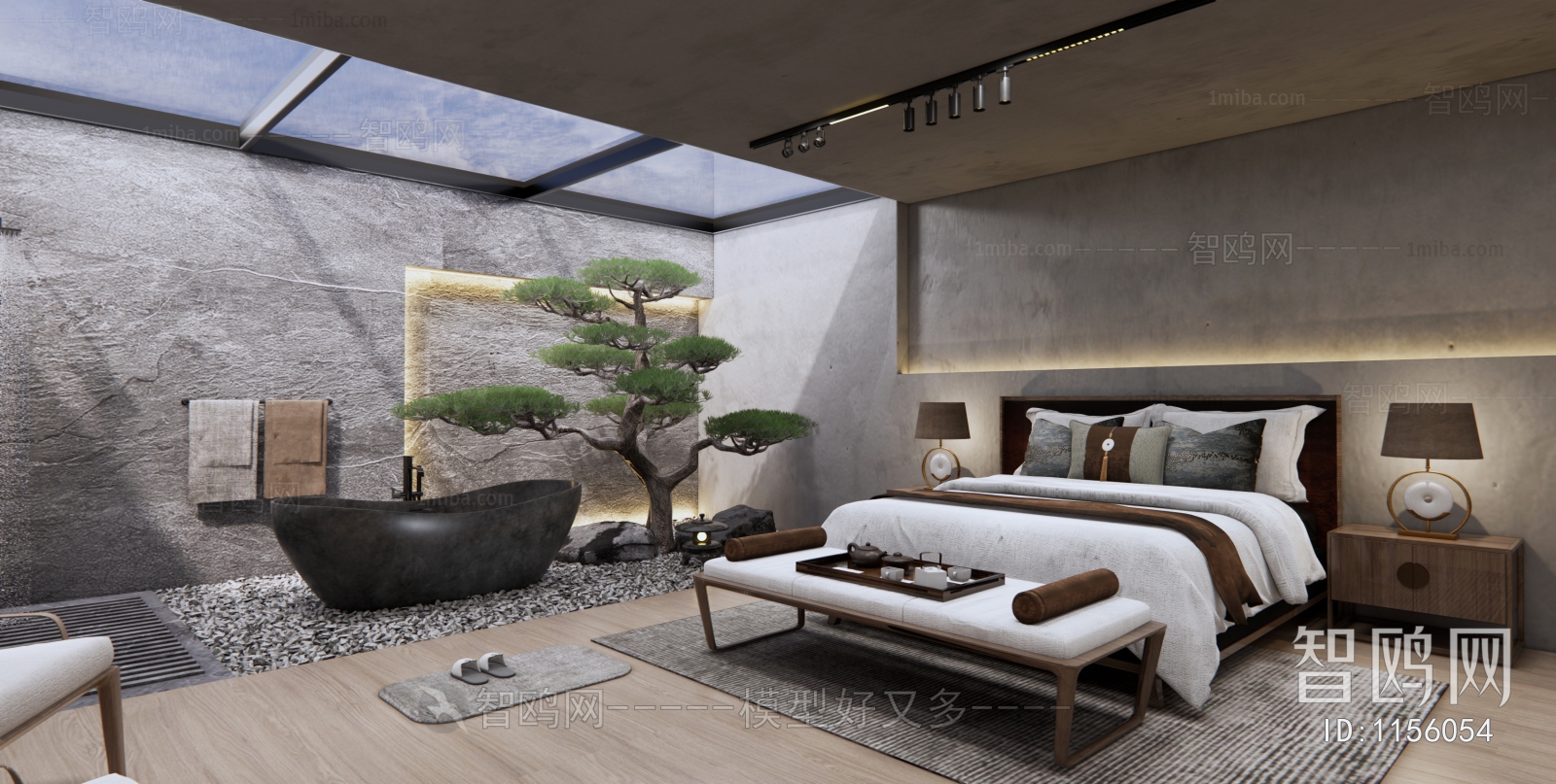 New Chinese Style Bedroom