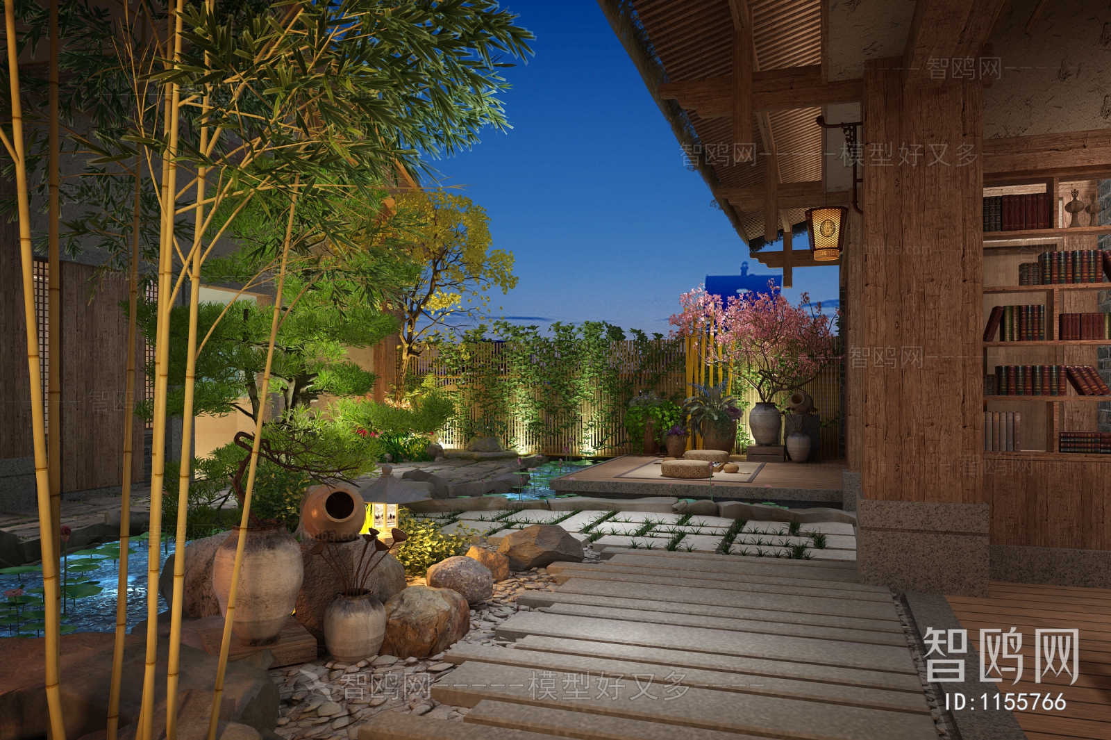 New Chinese Style Courtyard/landscape