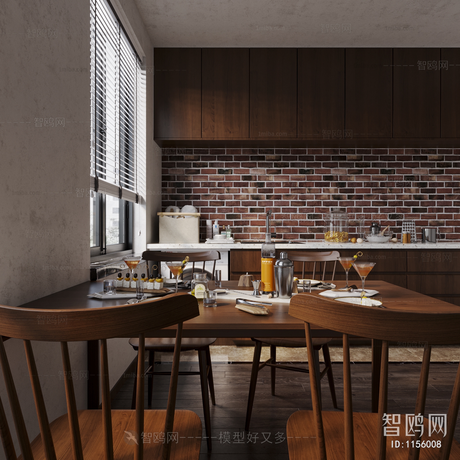 Industrial Style Dining Room