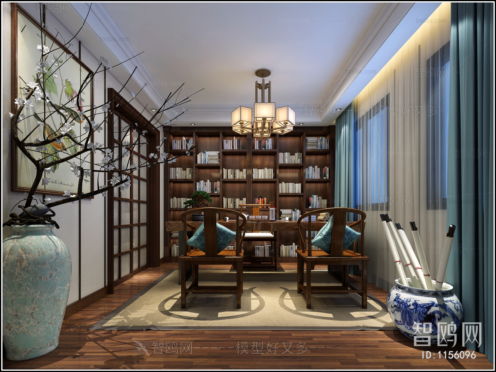 Chinese Style Study Space