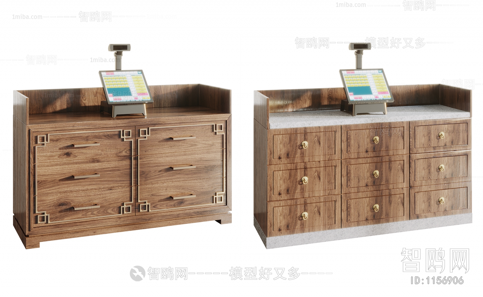 New Chinese Style Side Cabinet