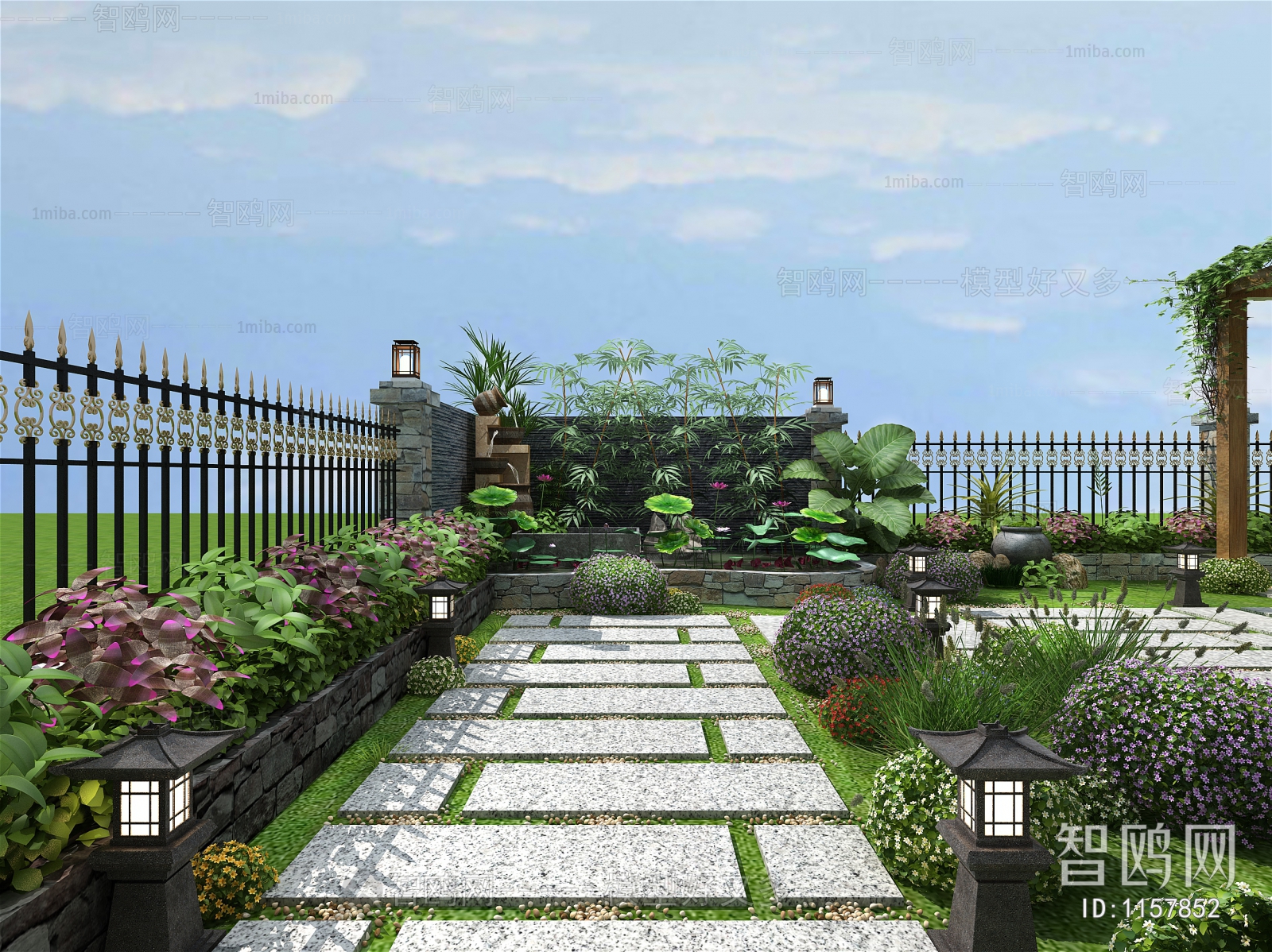 New Chinese Style Courtyard/landscape