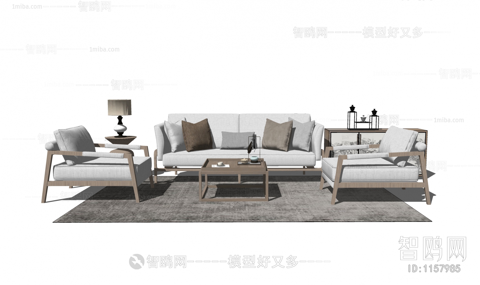 New Chinese Style Sofa Combination