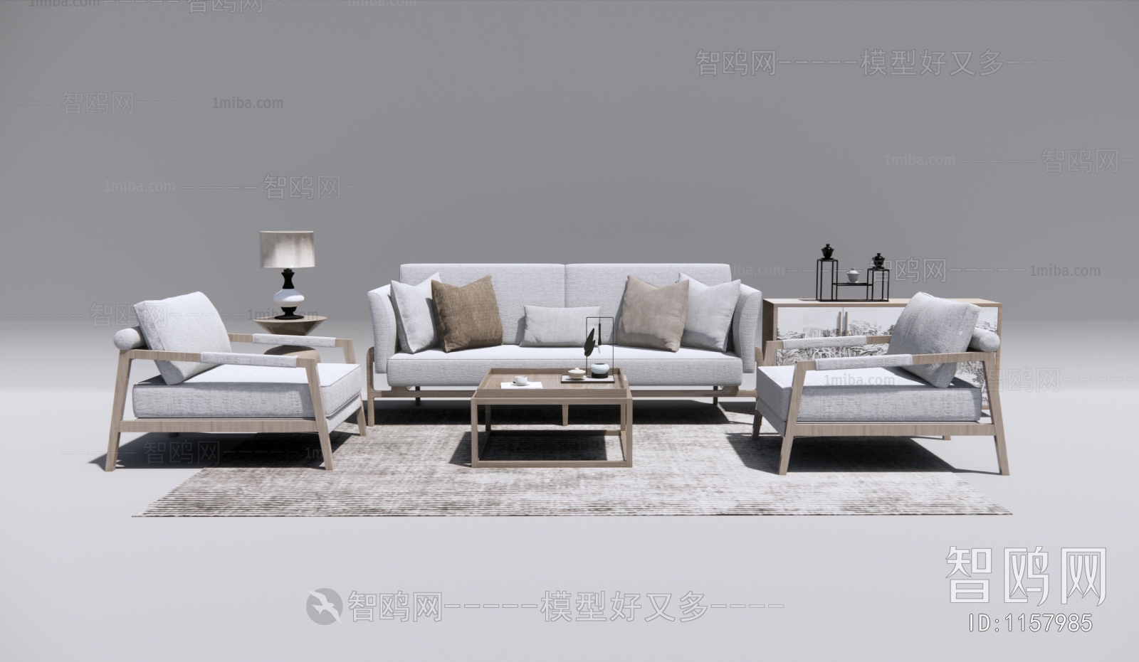 New Chinese Style Sofa Combination