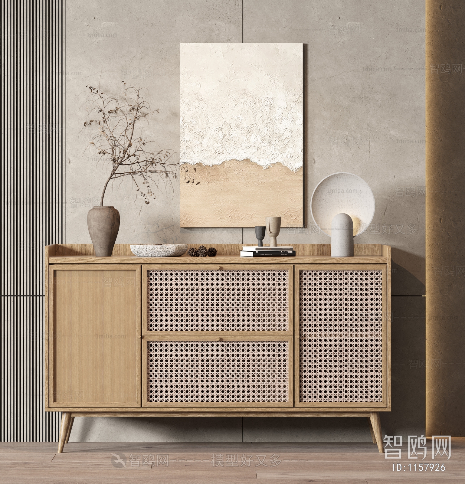 Nordic Style Wabi-sabi Style Side Cabinet/Entrance Cabinet