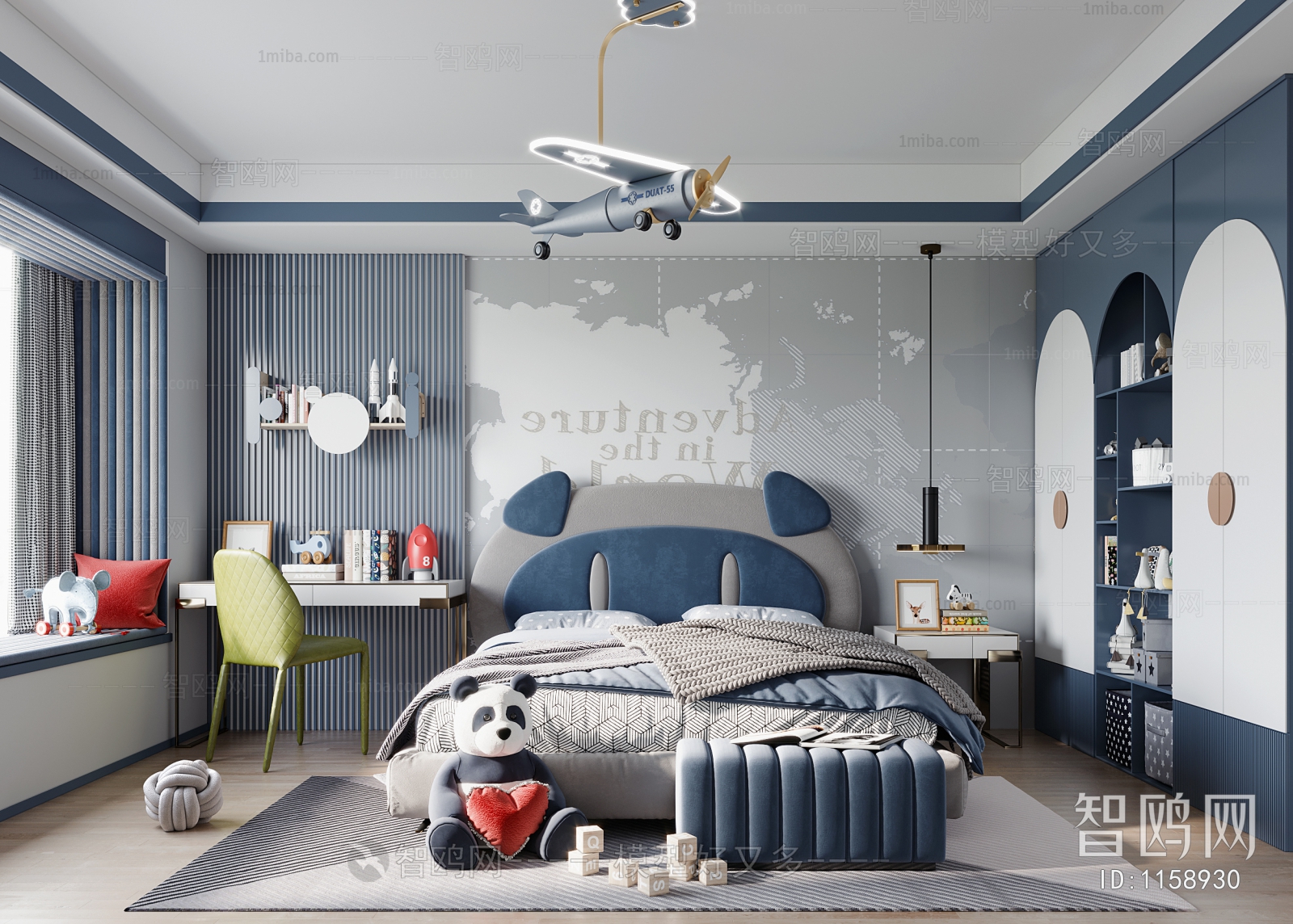 Modern Boy's Room And Son's Room